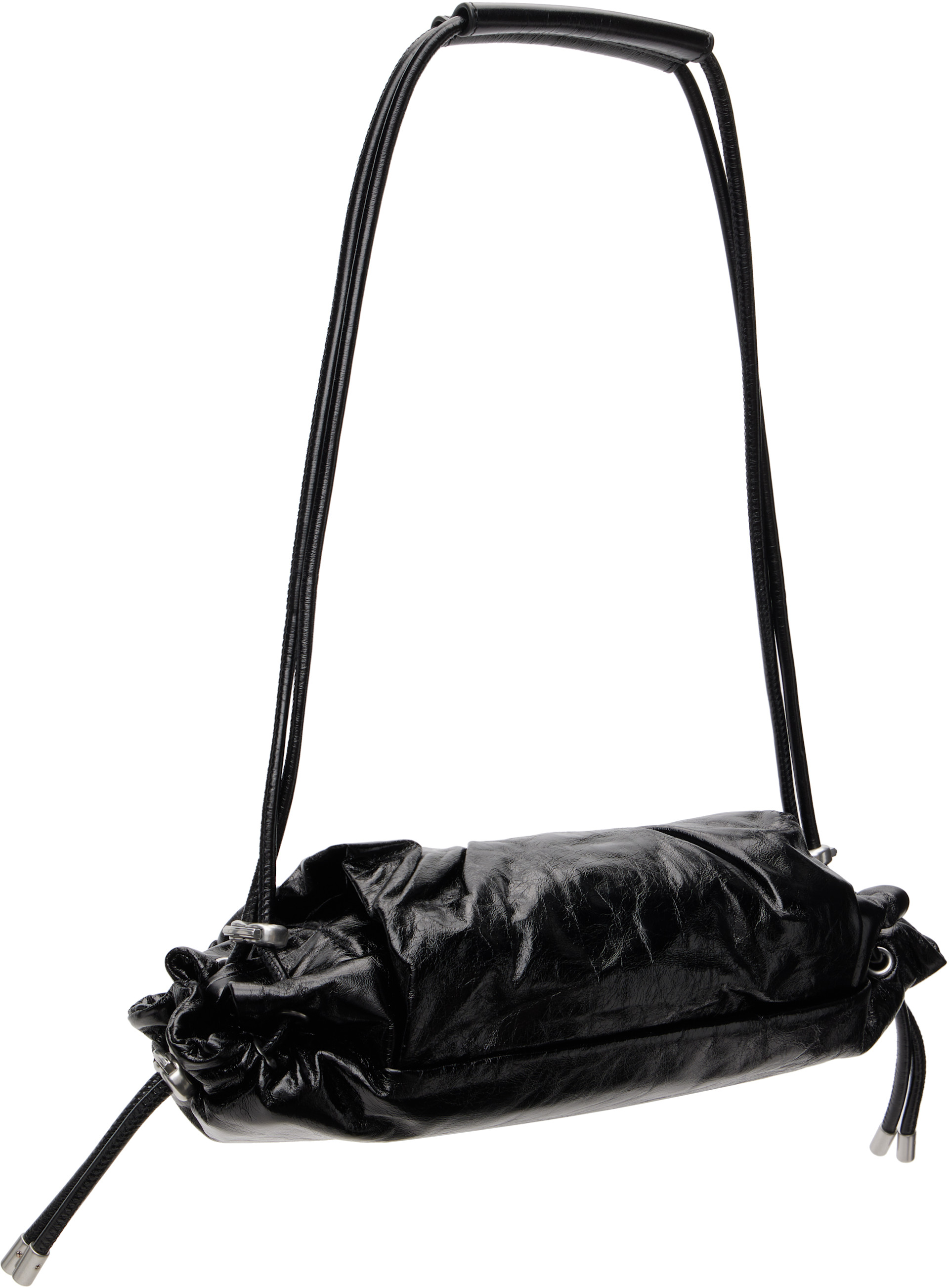 DIESEL ブラック バッグ swag Diesel: ブラック Scrunch-D S ショルダーバッグ | SSENSE 日本