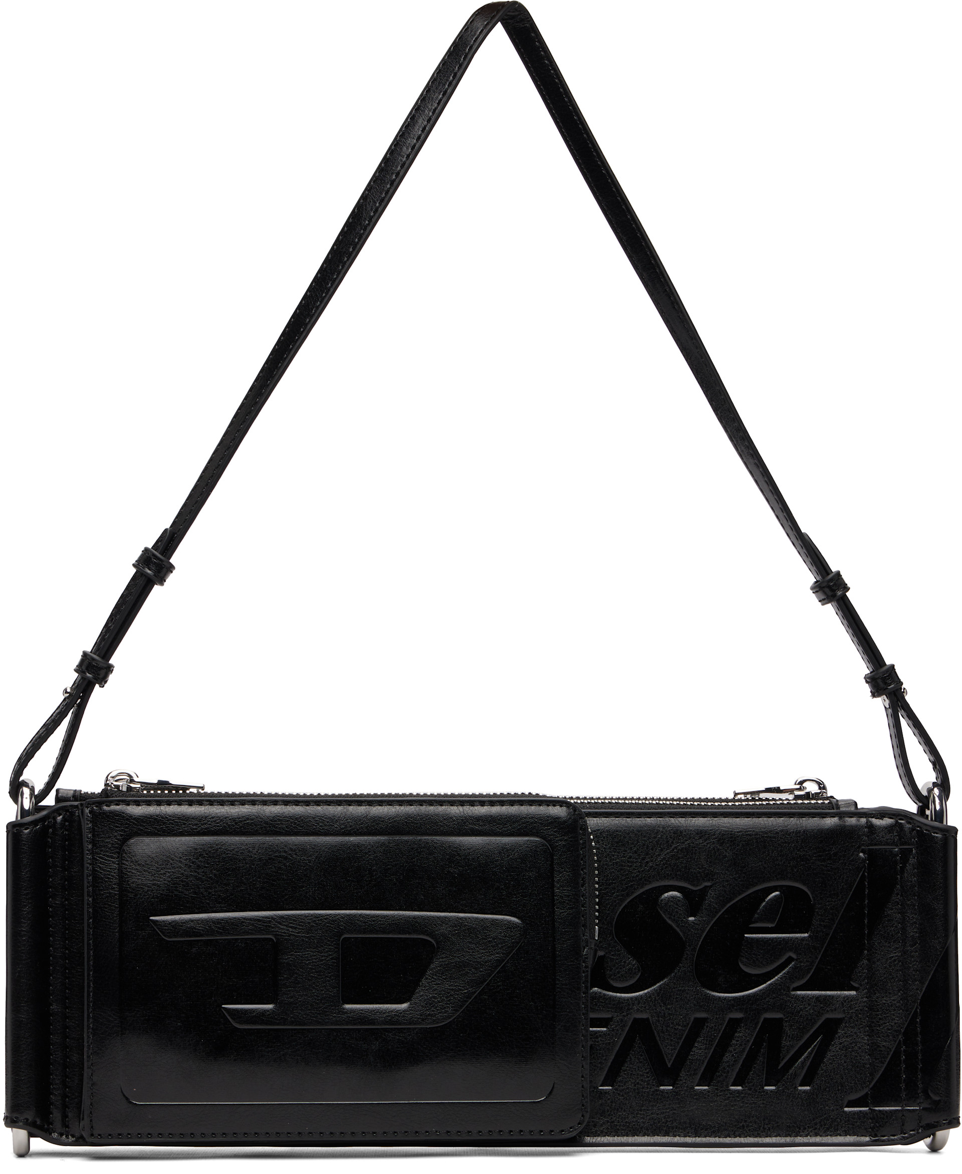 Diesel: Black Flag-D-Modular Logo-Embossed Shoulder Bag | SSENSE Diesel: Black Flag-D-Modular Logo-Embossed Shoulder Bag | SSENSE