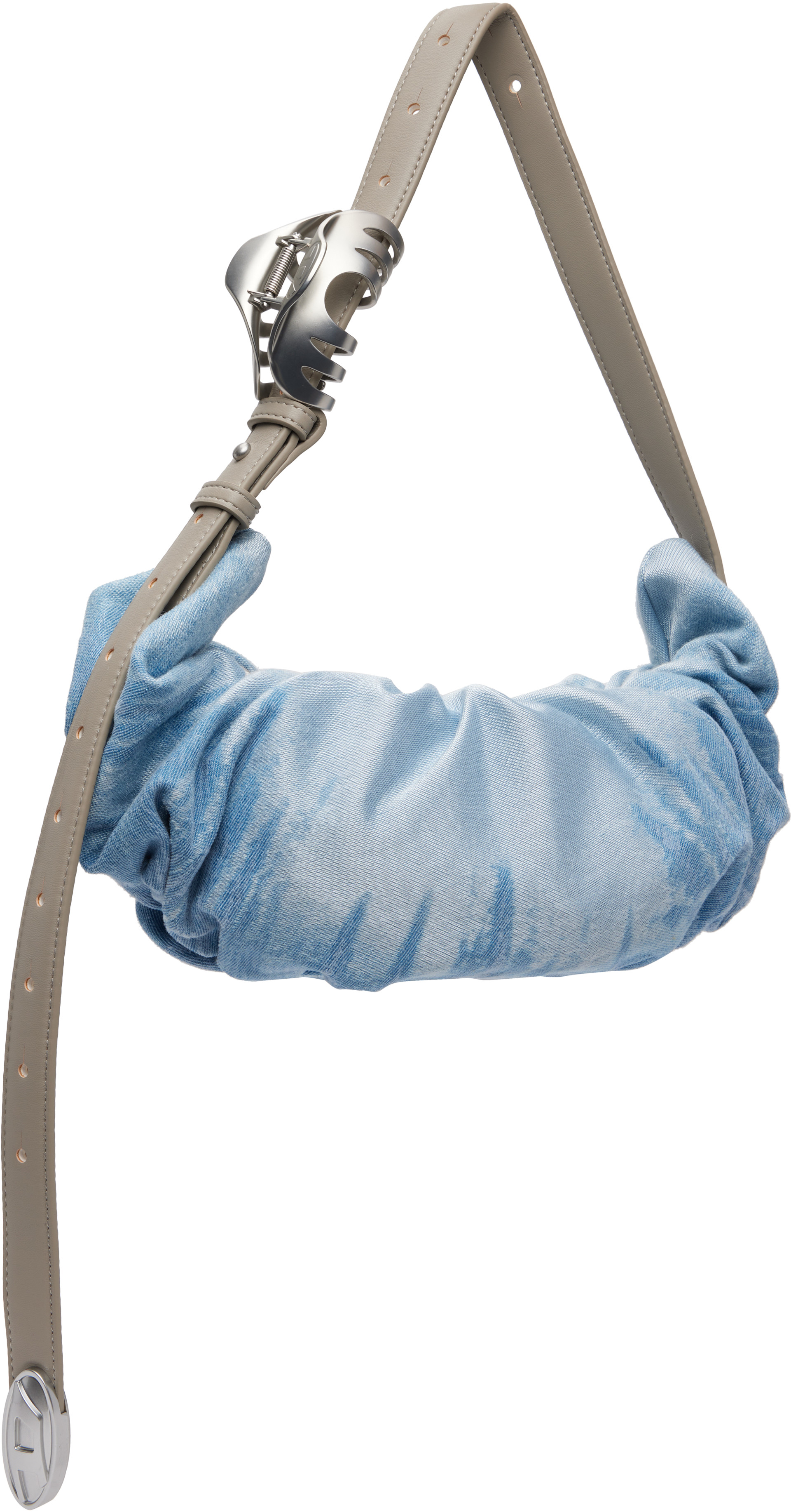 Diesel: ブルー Grab-D-Small Scrunched バッグ | SSENSE 日本