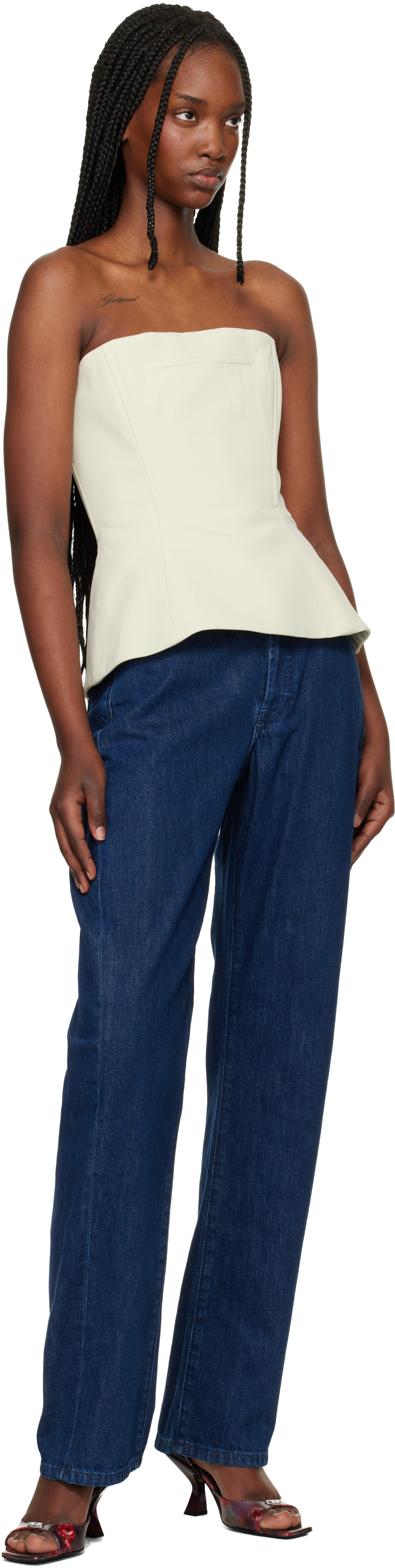 Diesel: Navy 1974 D-Ellz 0dbdx Relaxed Jeans | SSENSE