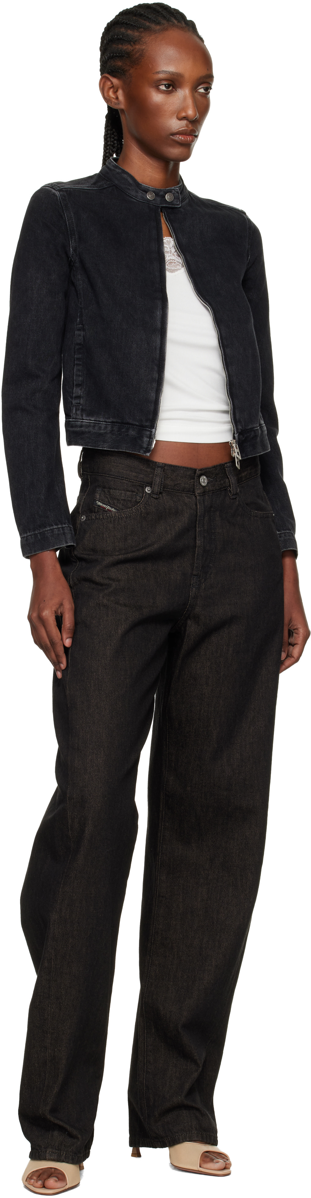 Diesel: Brown 1974 D-ELLZ Jeans | SSENSE