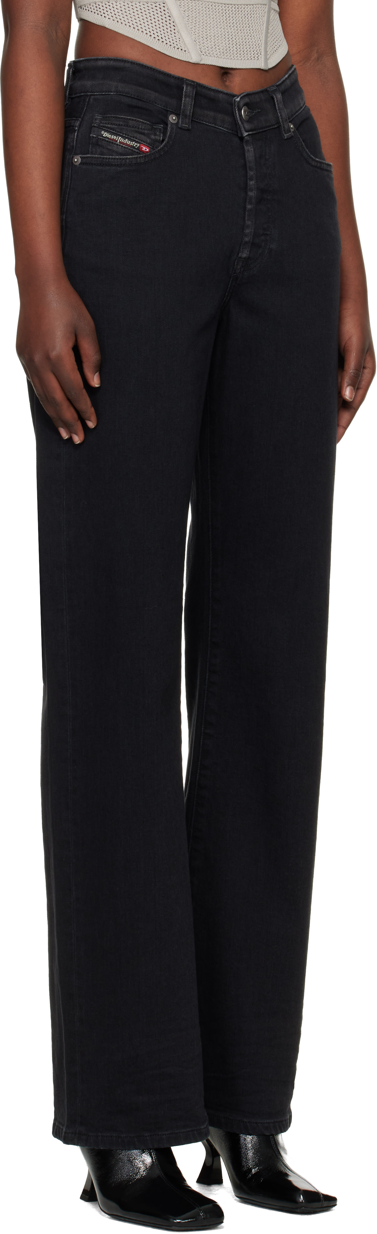 Diesel - Black 1971 D-Sent 09n89 Regular Jeans