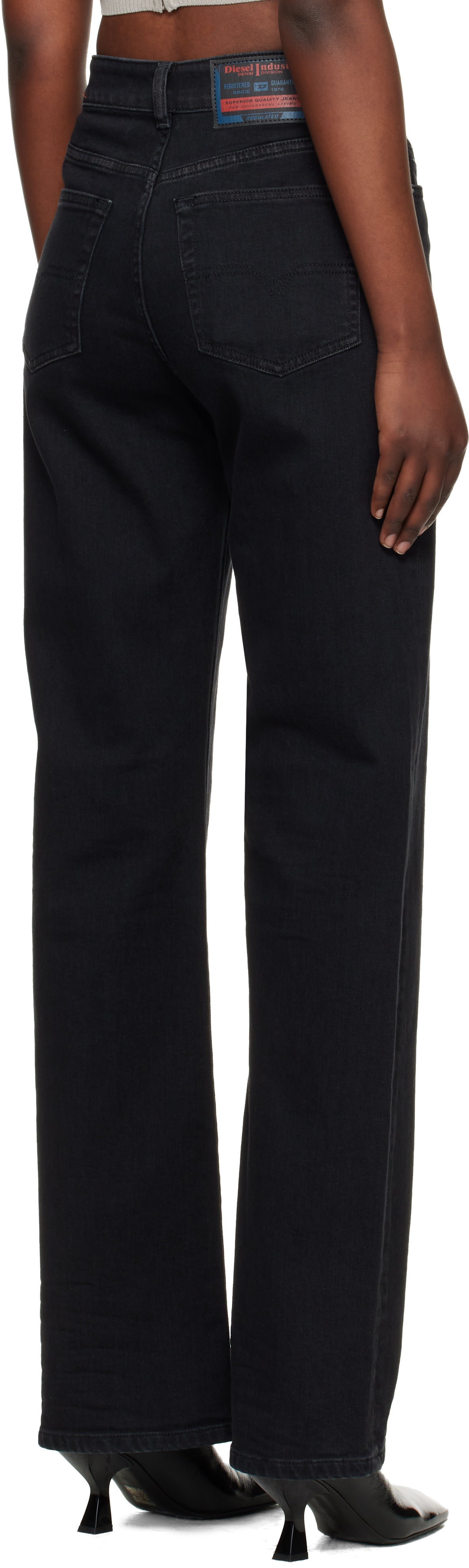Diesel - Black 1971 D-Sent 09n89 Regular Jeans