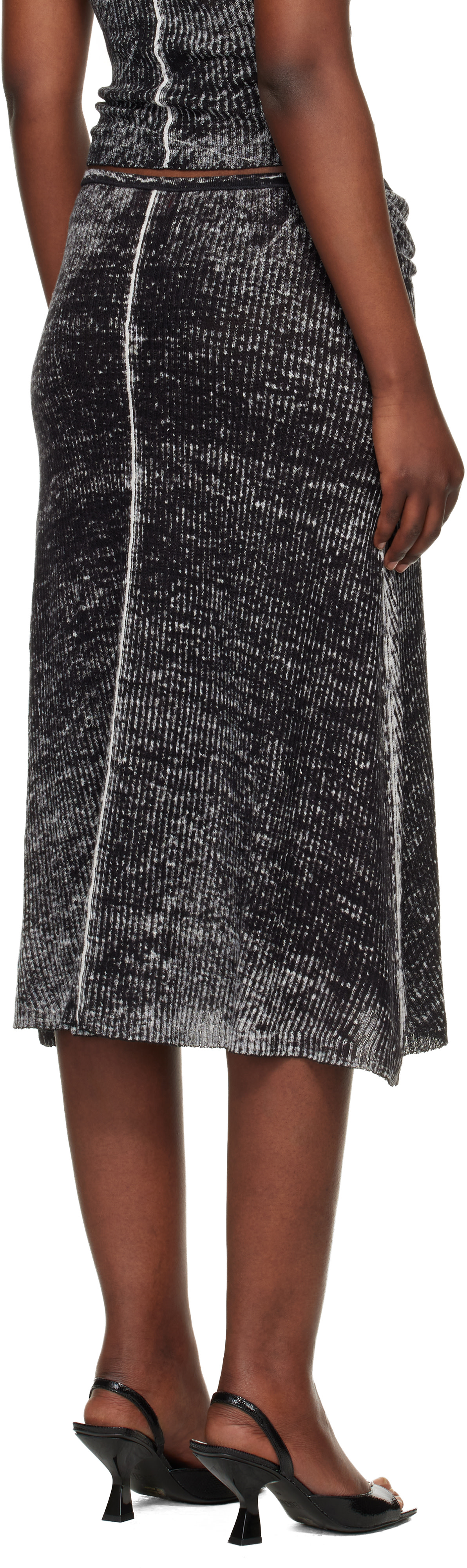 Diesel - Jupe midi Livette grise