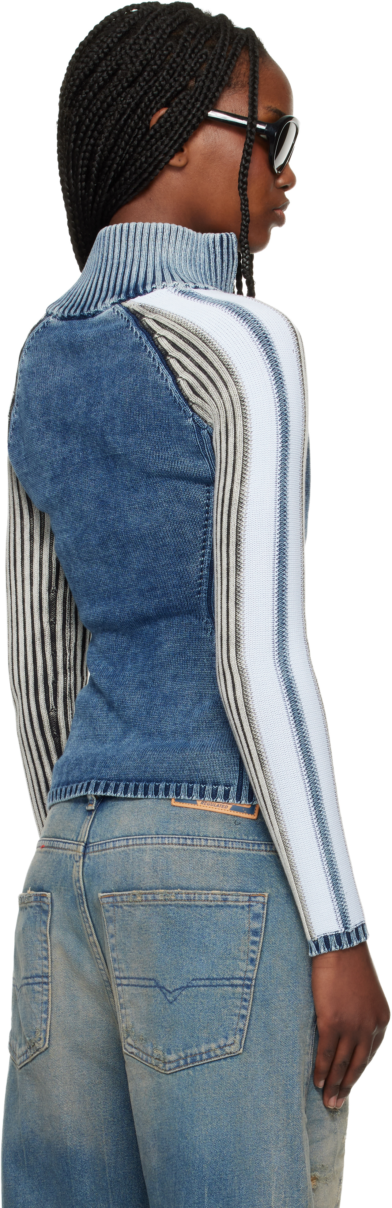 Diesel - Cardigan M-Estrella bleu