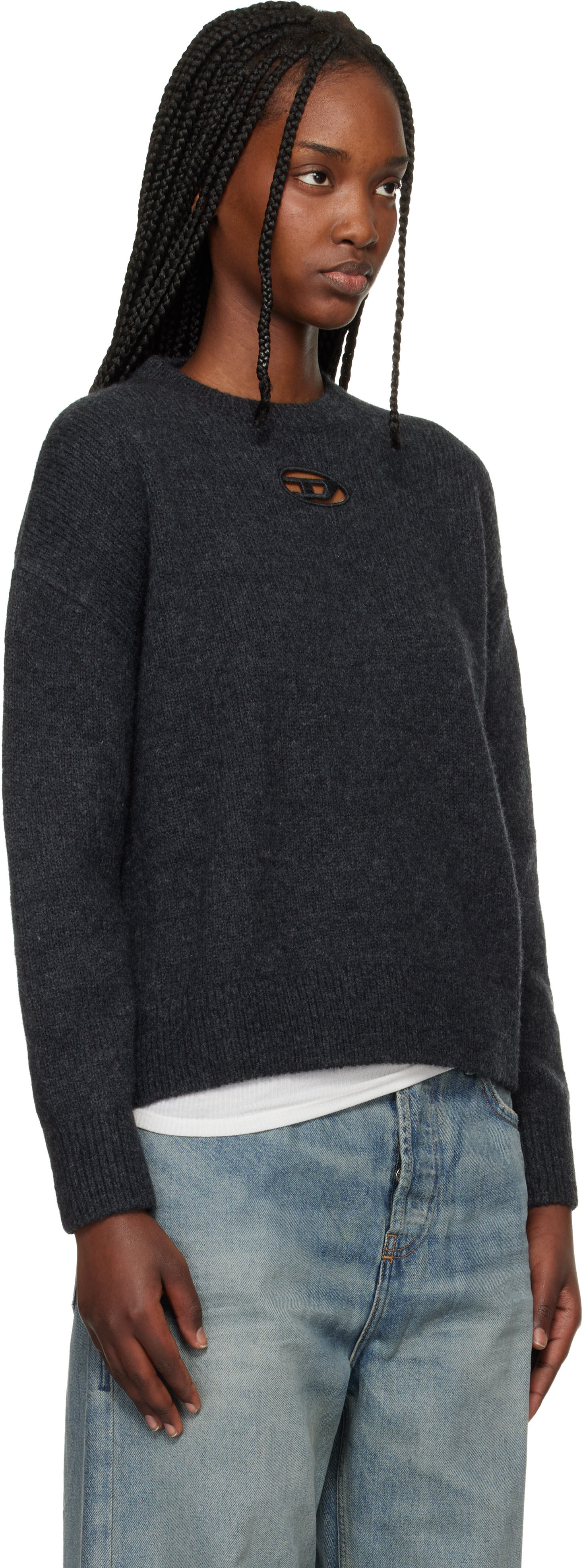 Diesel: Gray M-Areeta Sweater | SSENSE