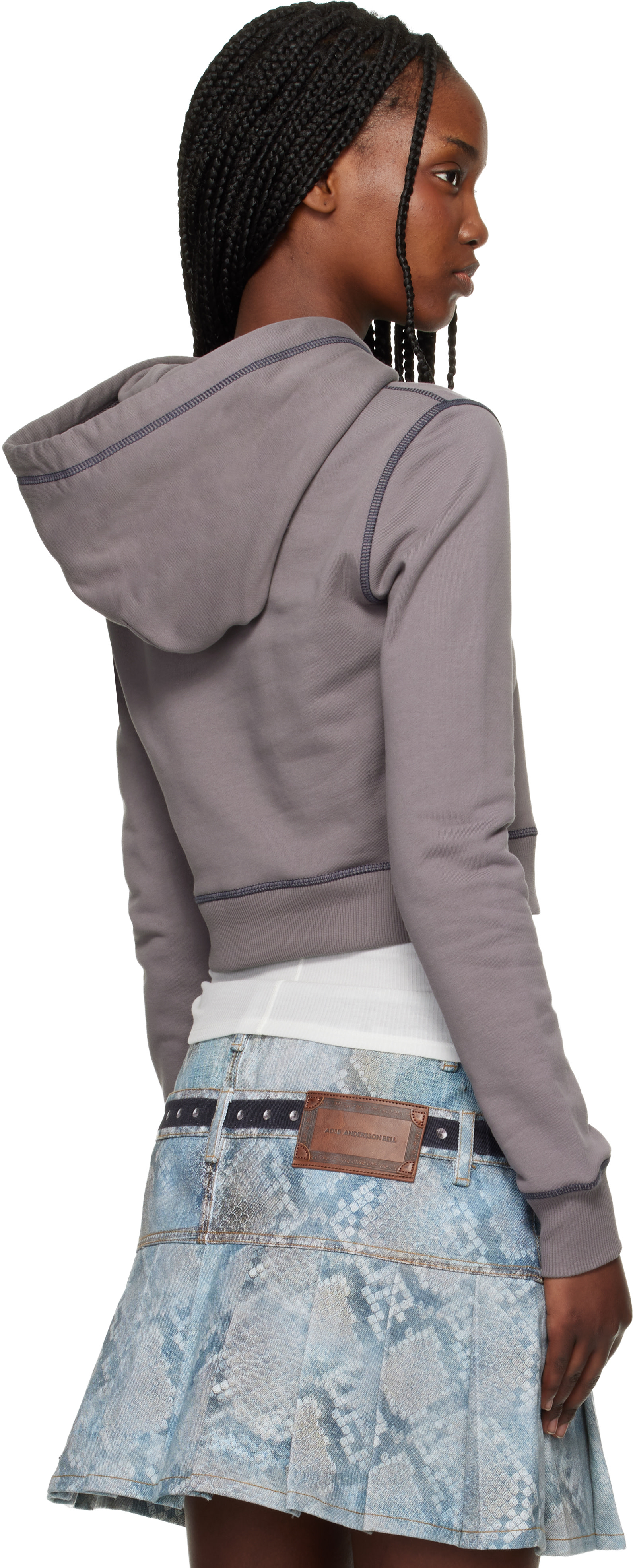 Diesel - Pull à capuche F-Slimmy-S5 gris