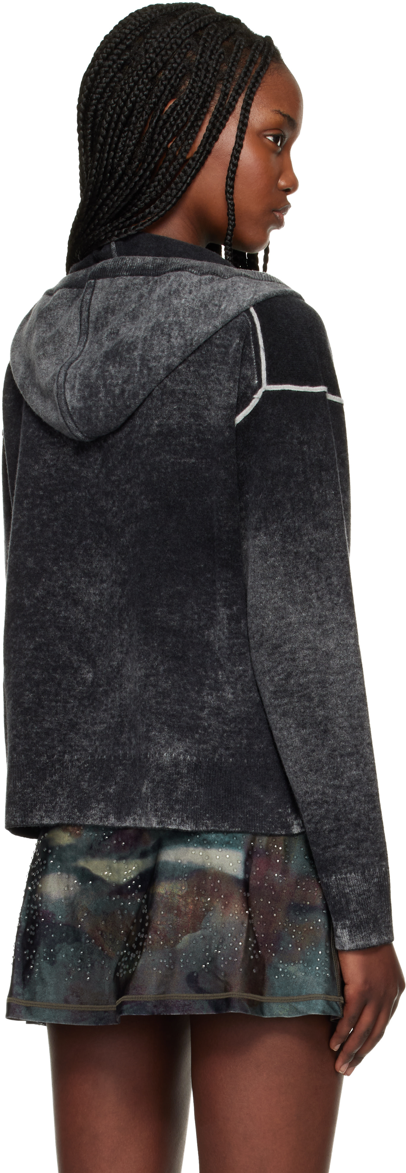 Diesel - Pull à capuche Hermine noir