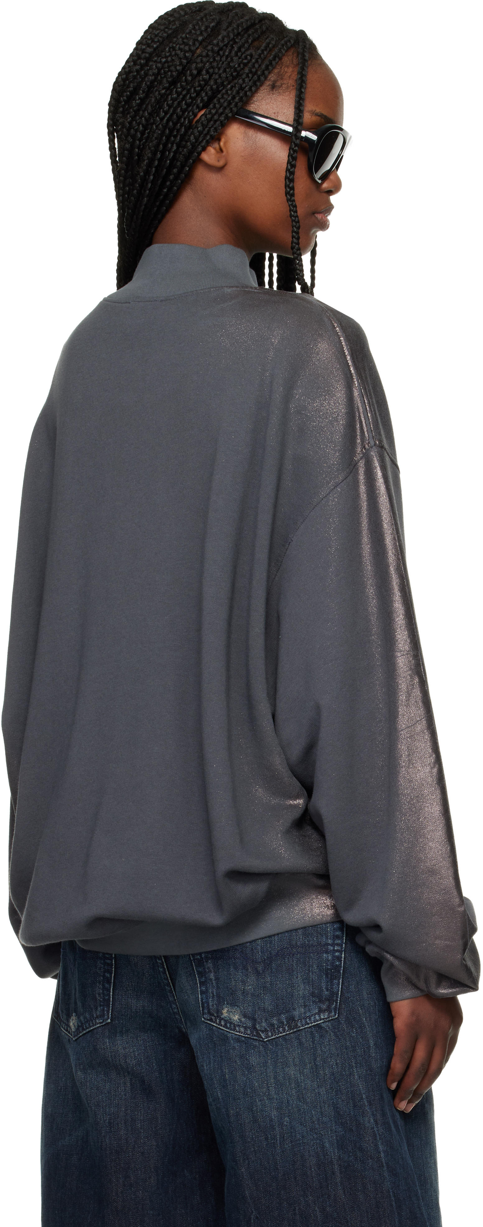 Diesel - Pull molletonné F-Alexan-S1 gris