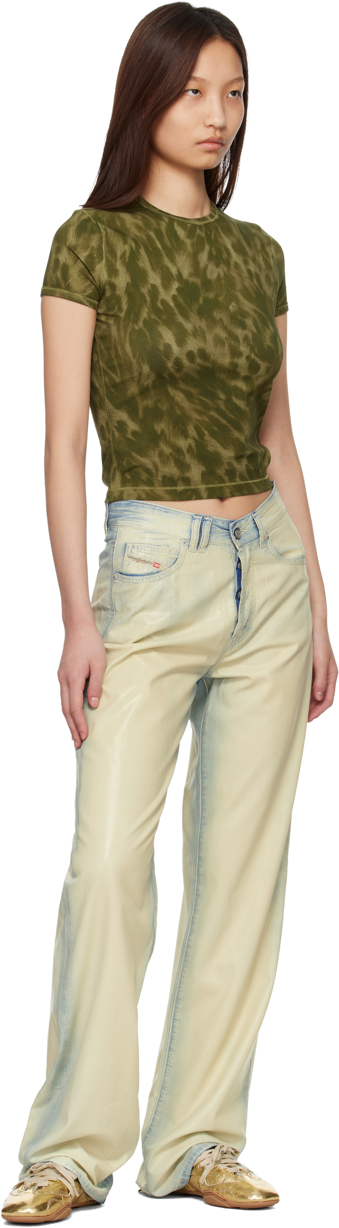 Diesel - T-shirt Anima vert