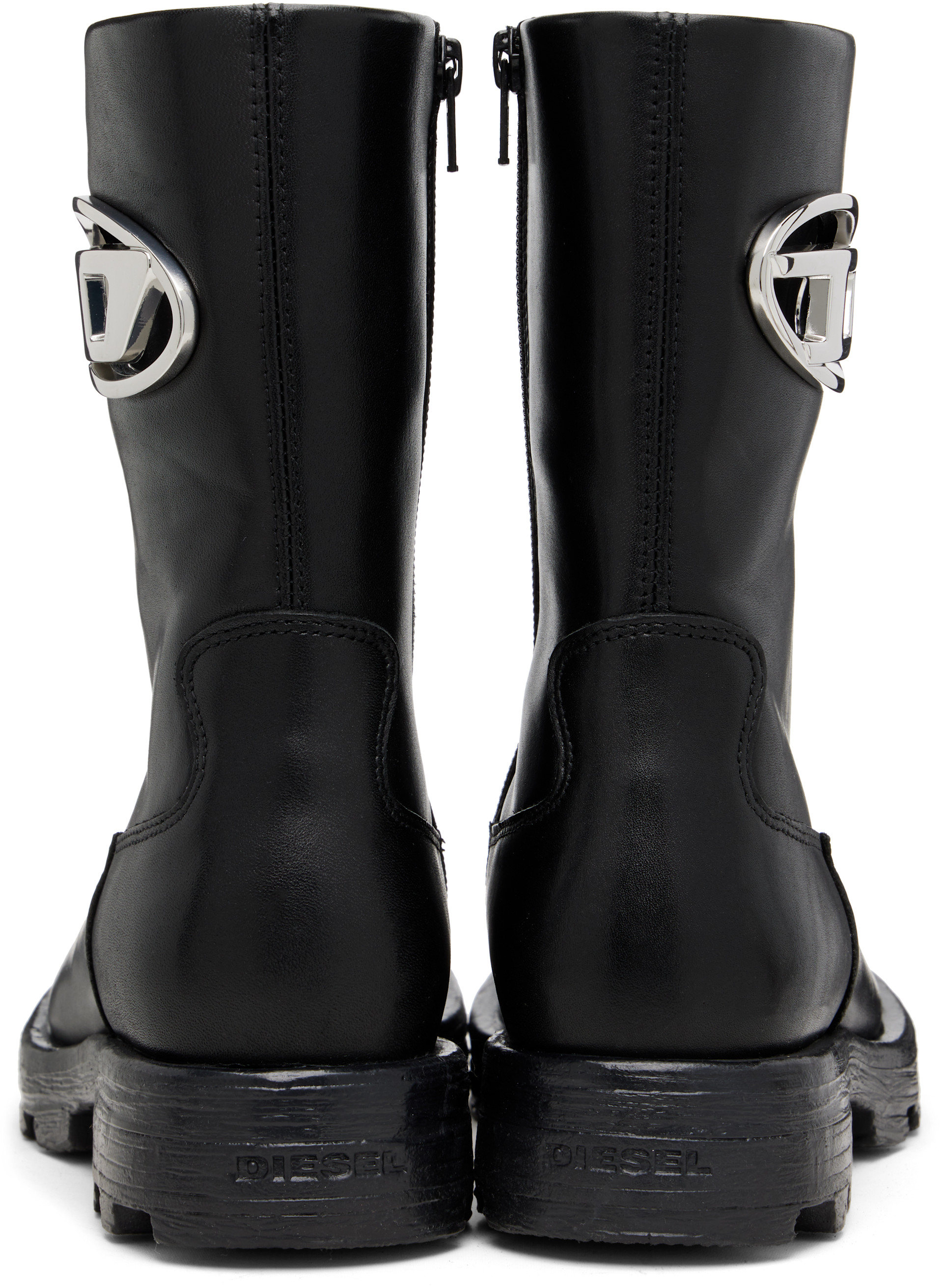 Diesel: Black D-Hammer Bkr D W Boots | SSENSE