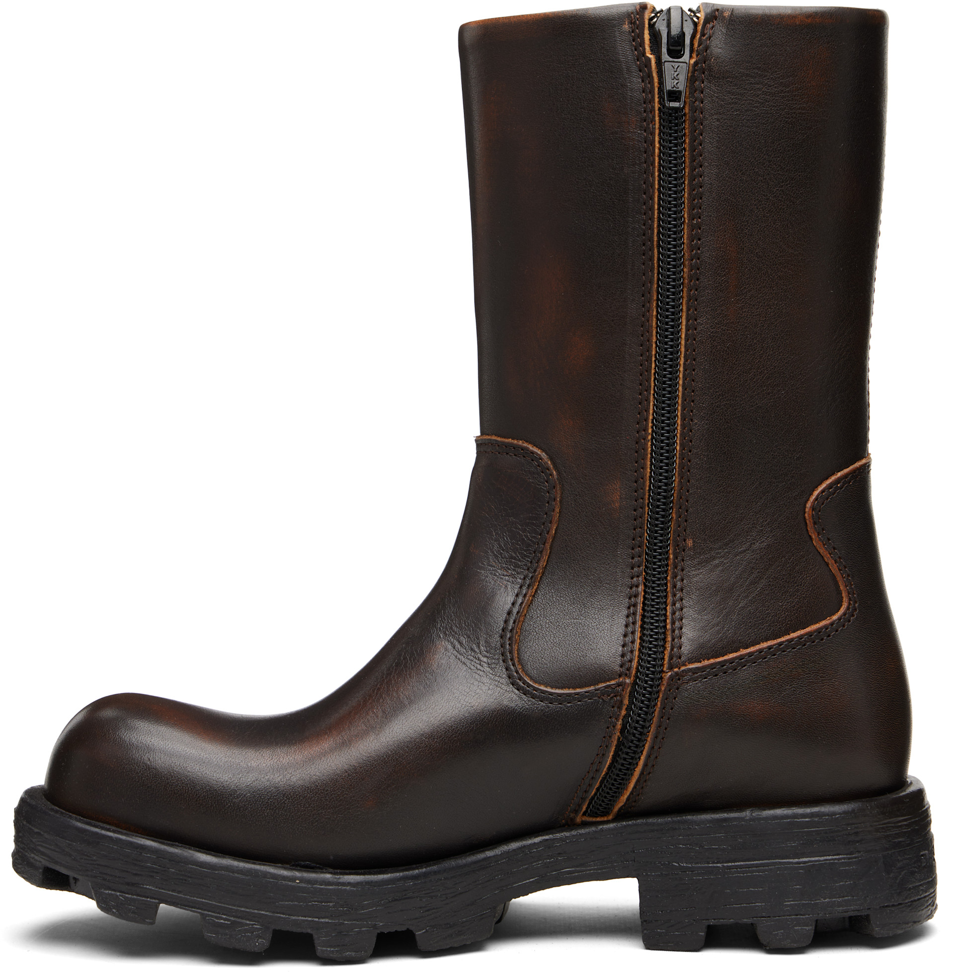 Diesel: Brown D-Hammer Bkr D W Boots | SSENSE