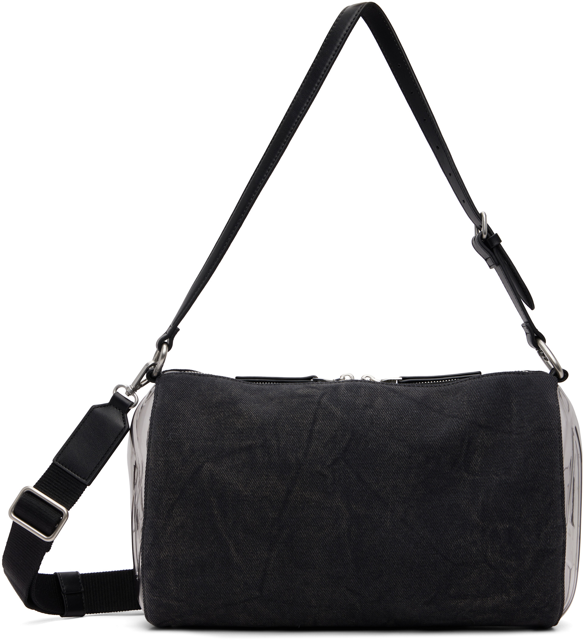 Diesel - ブラック Load-D-Shoulder トランスペアレント オーバル D バッグ