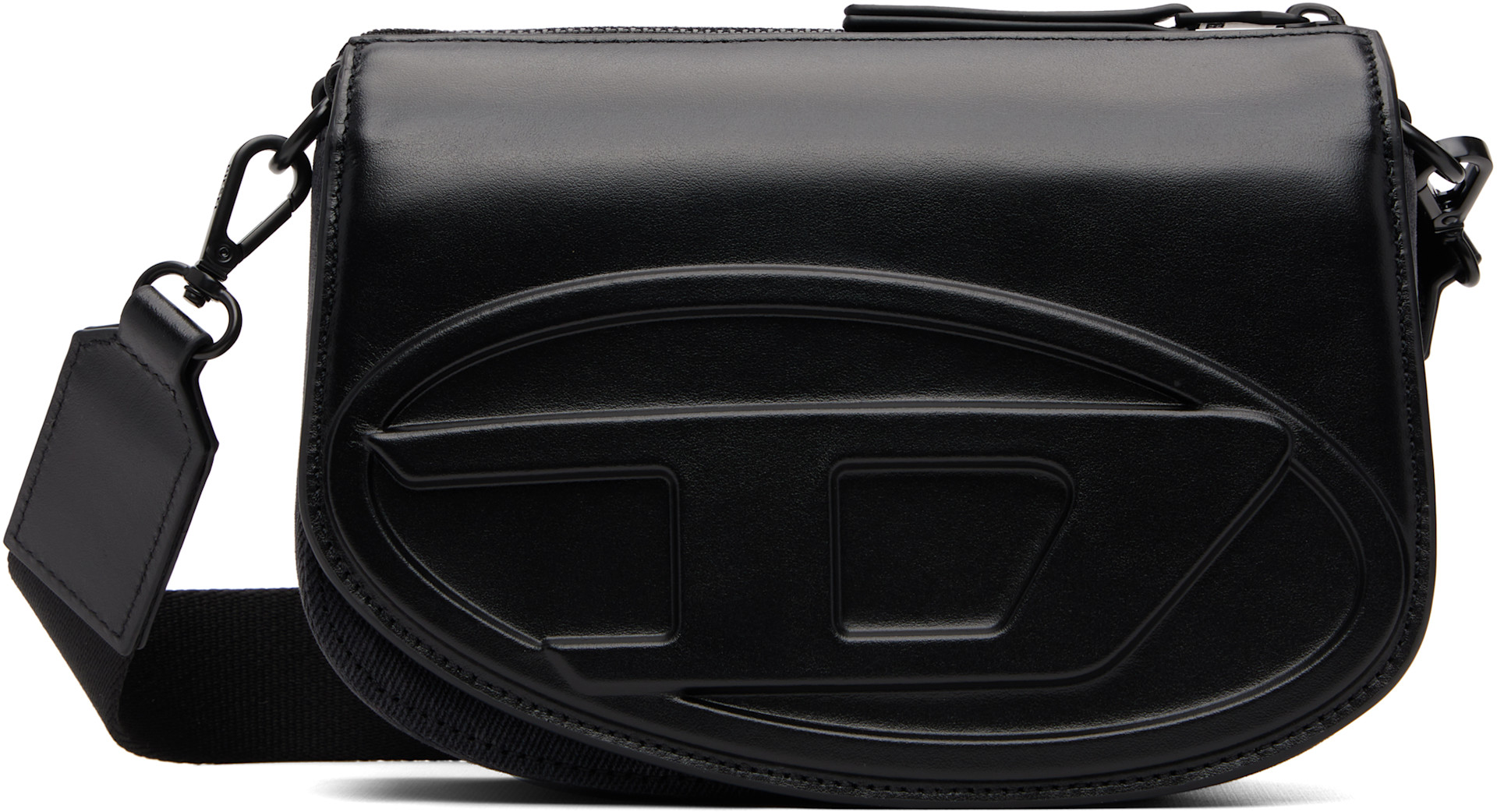 Diesel - Sac caméra noir à logo 1DR
