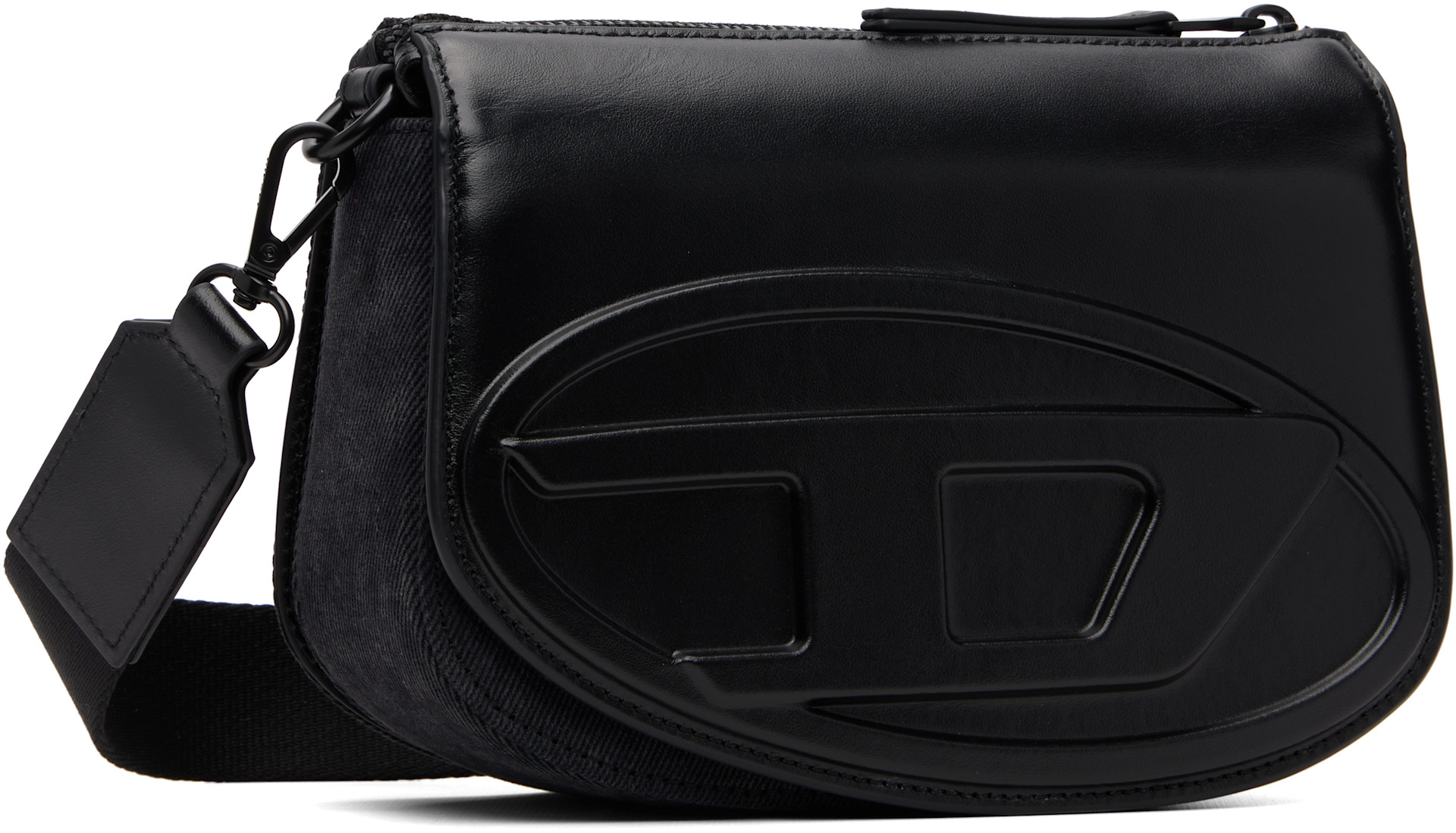 Diesel - Sac caméra noir à logo 1DR