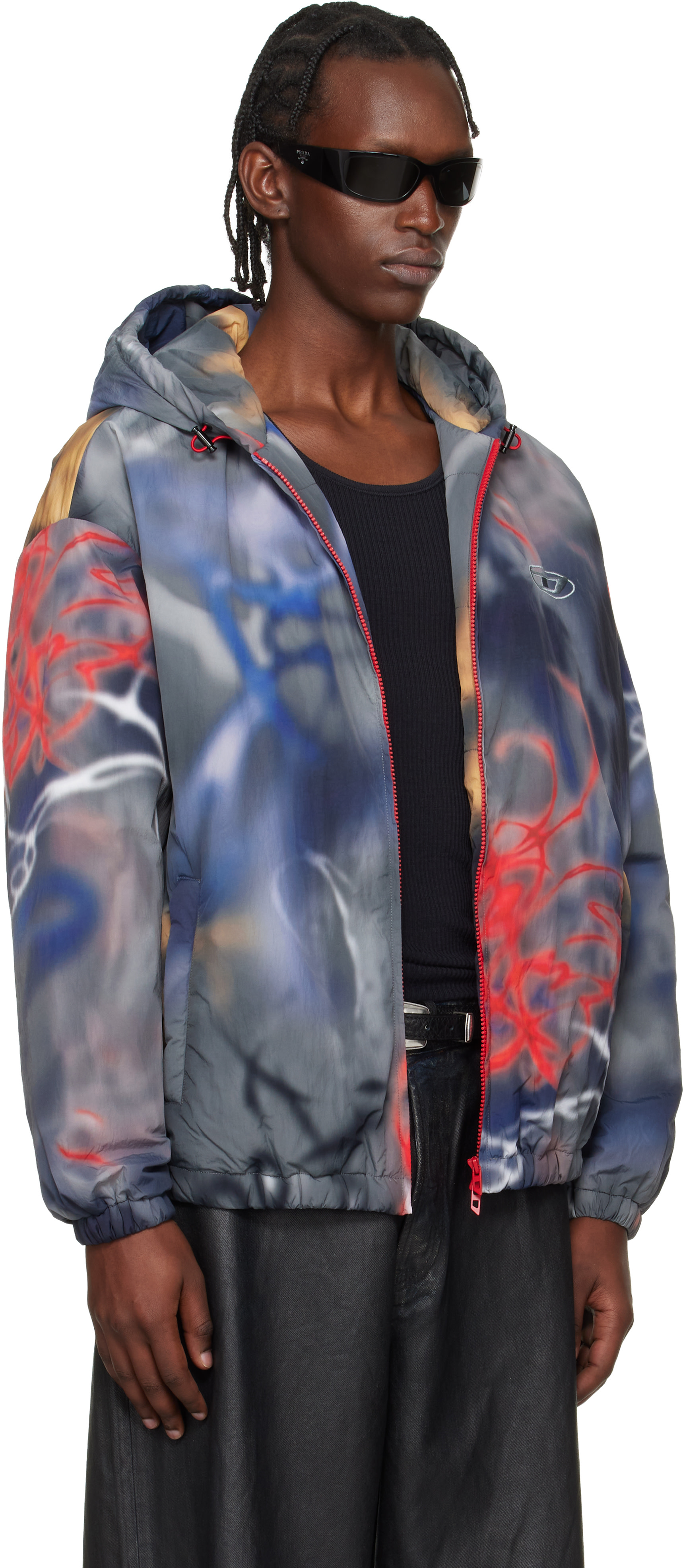 Diesel - Blouson J-Mirr gris