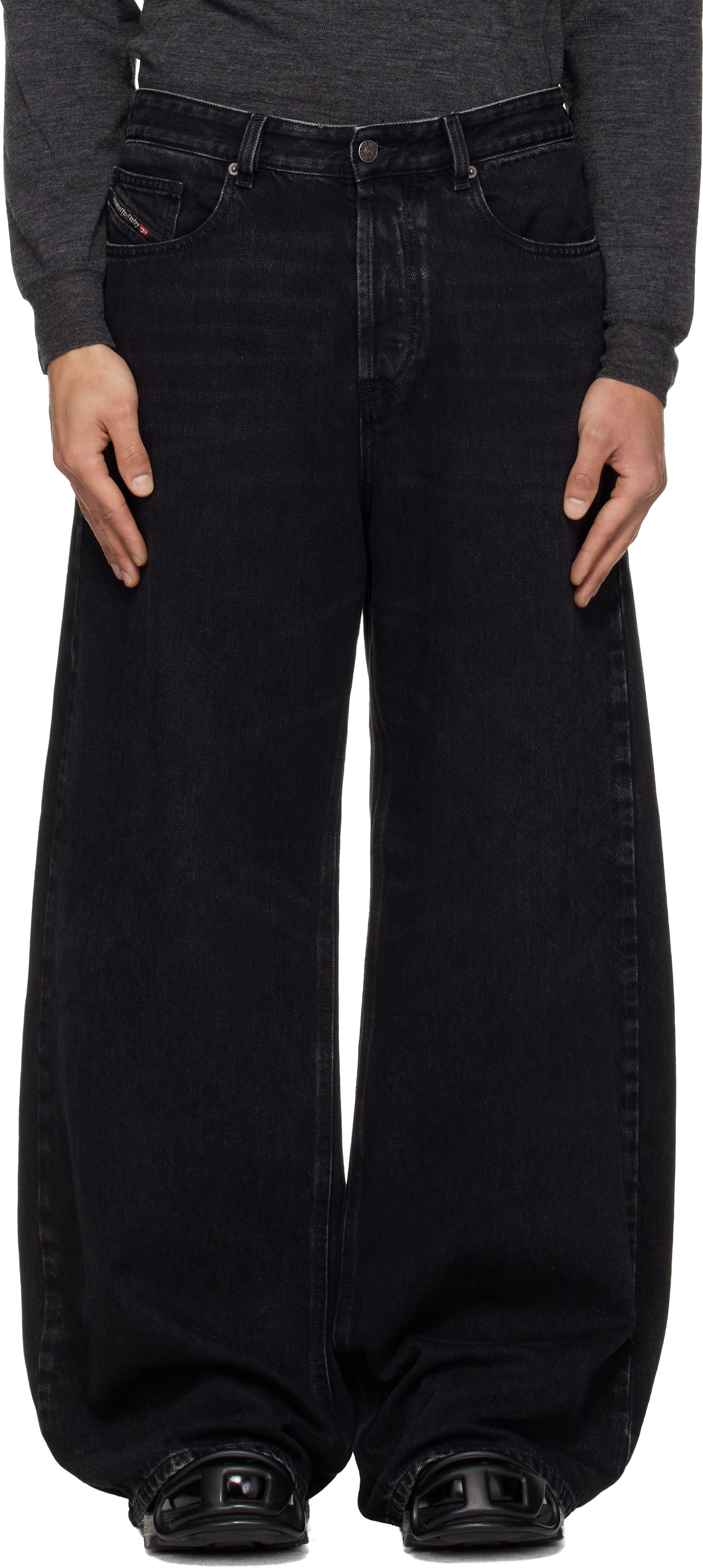Diesel - Jean décontracté Rise noir