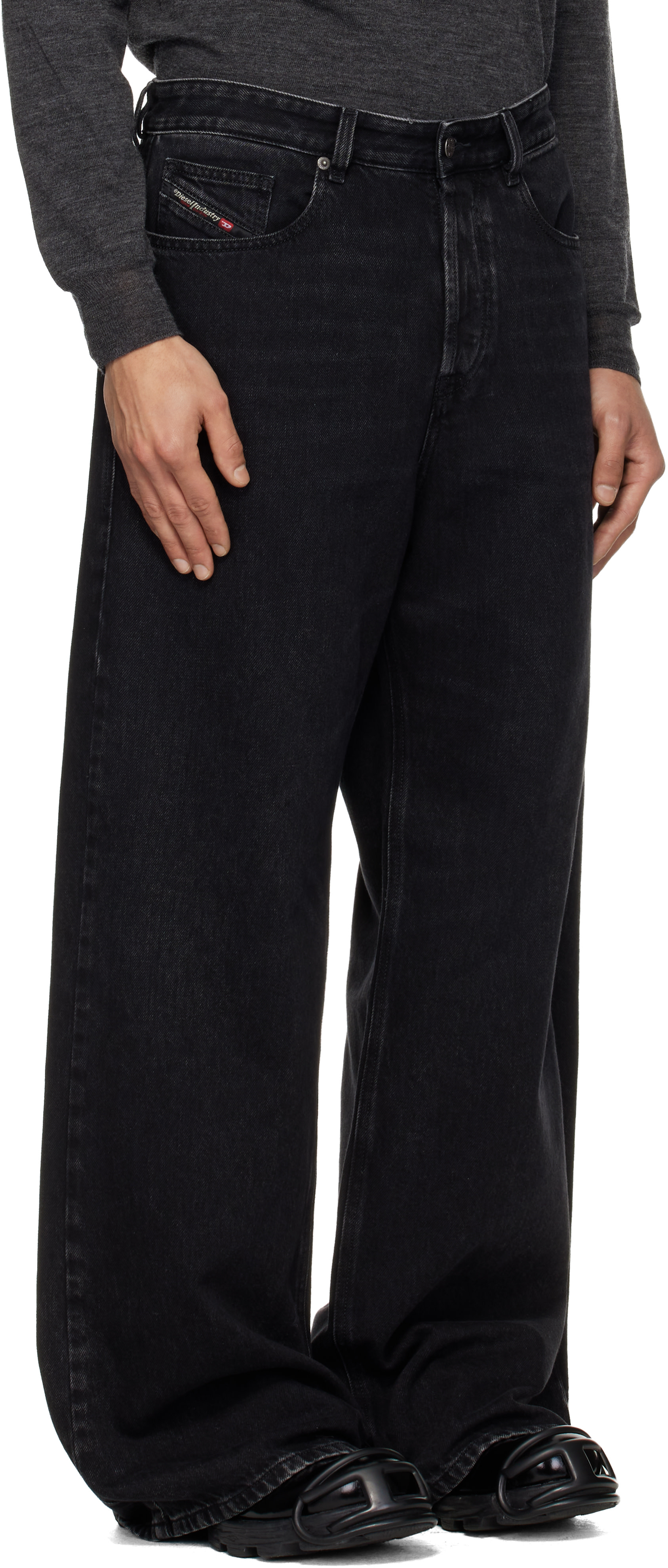 Diesel - Jean décontracté Rise noir