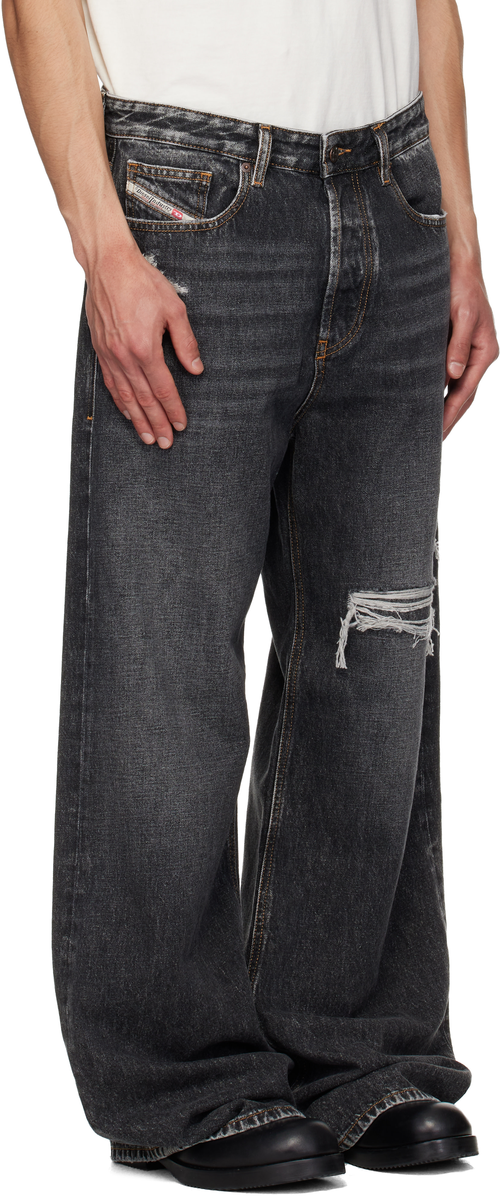 大人気 Diesel d-rise ブラックデニム Diesel: ブラック Relaxed D-Rise 007dn ジーンズ | SSENSE 日本