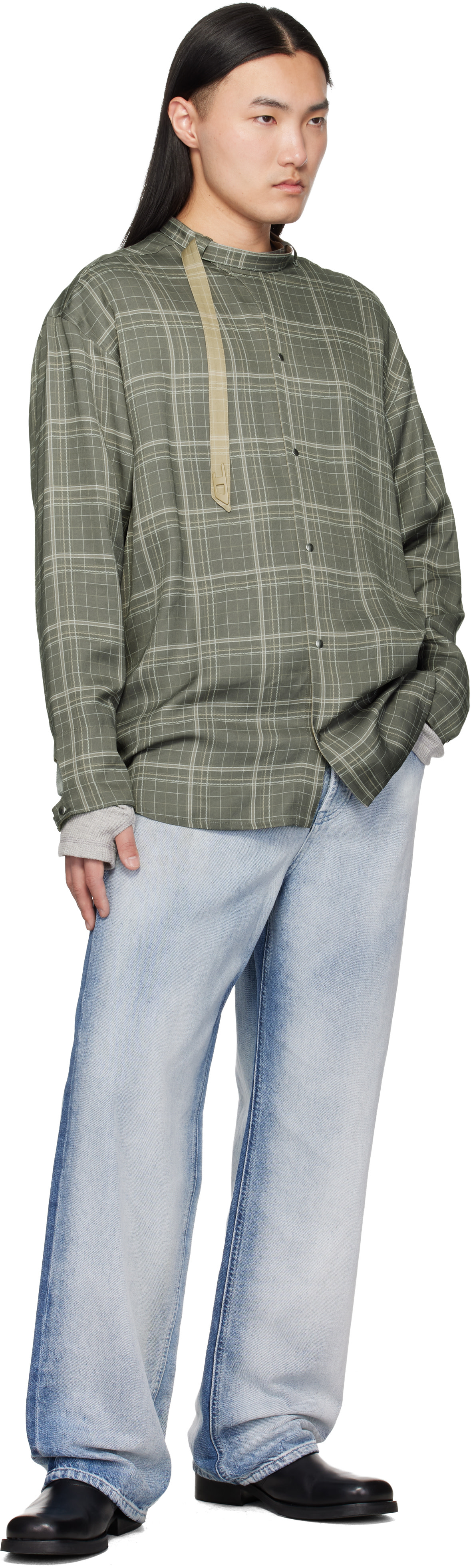 Diesel: Blue Low Waist 2001 D-Macro Relaxed Jeans | SSENSE