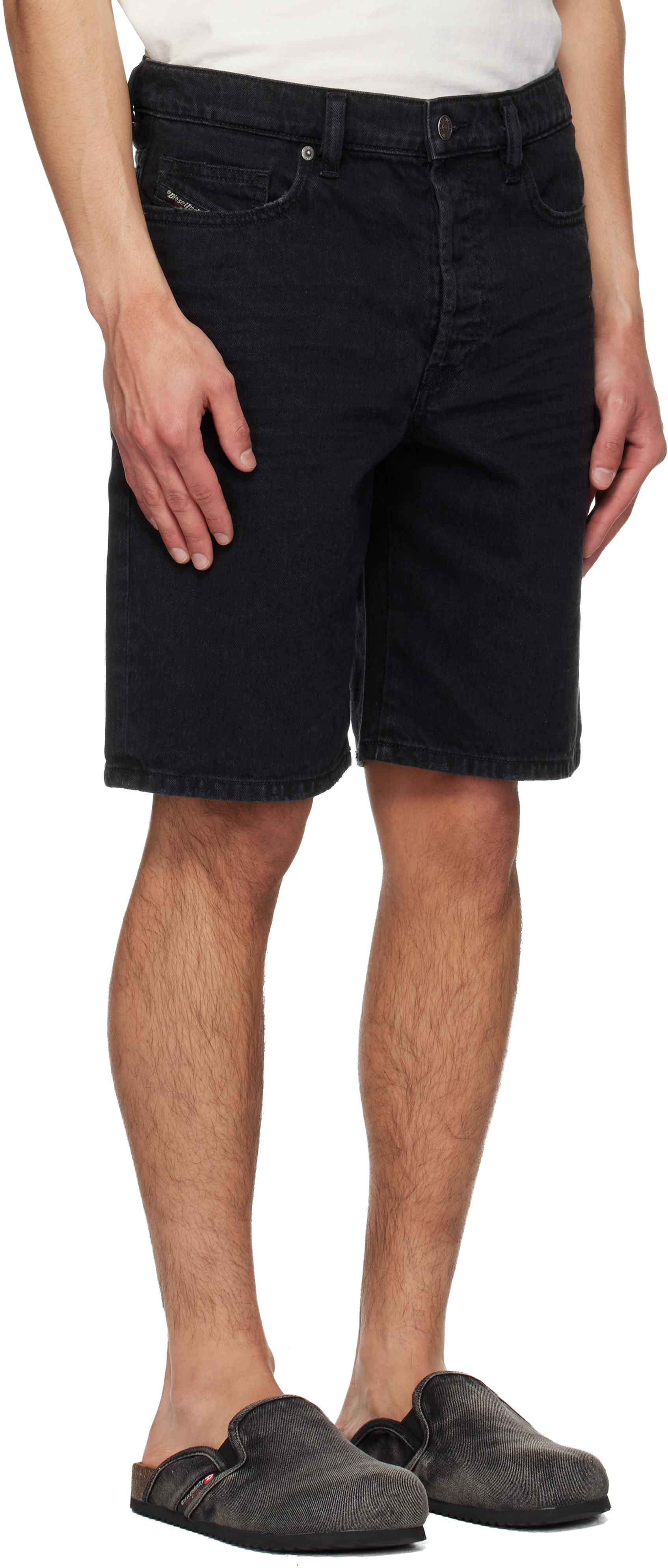 Diesel - Short noir en denim