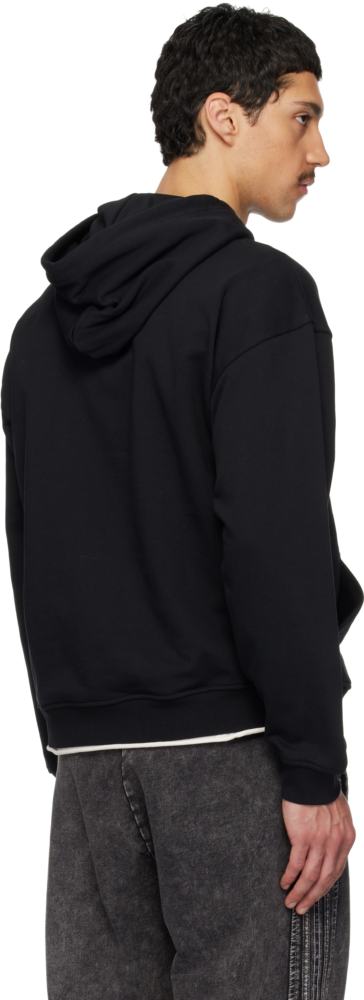 Diesel: Black S-Boxt-Hood-Dco Hoodie | SSENSE
