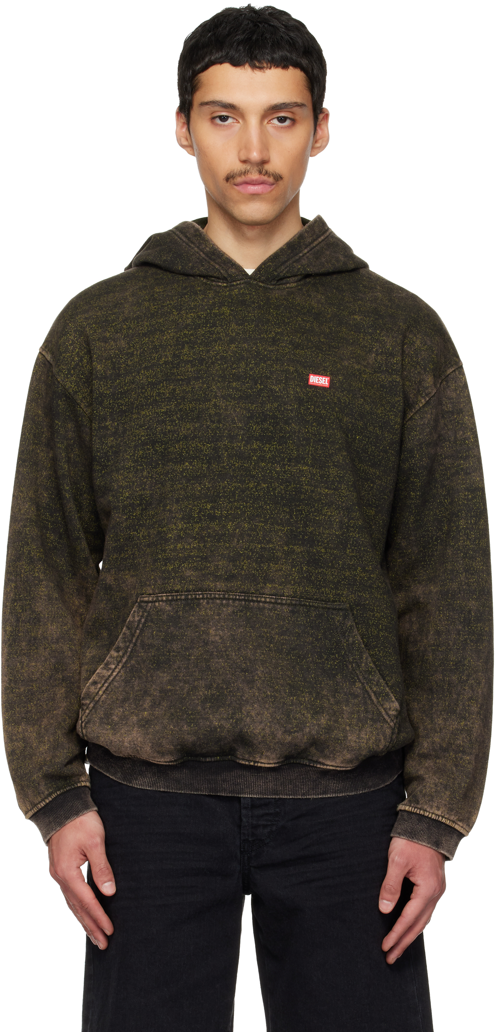 Diesel - Pull à capuche Kai kaki