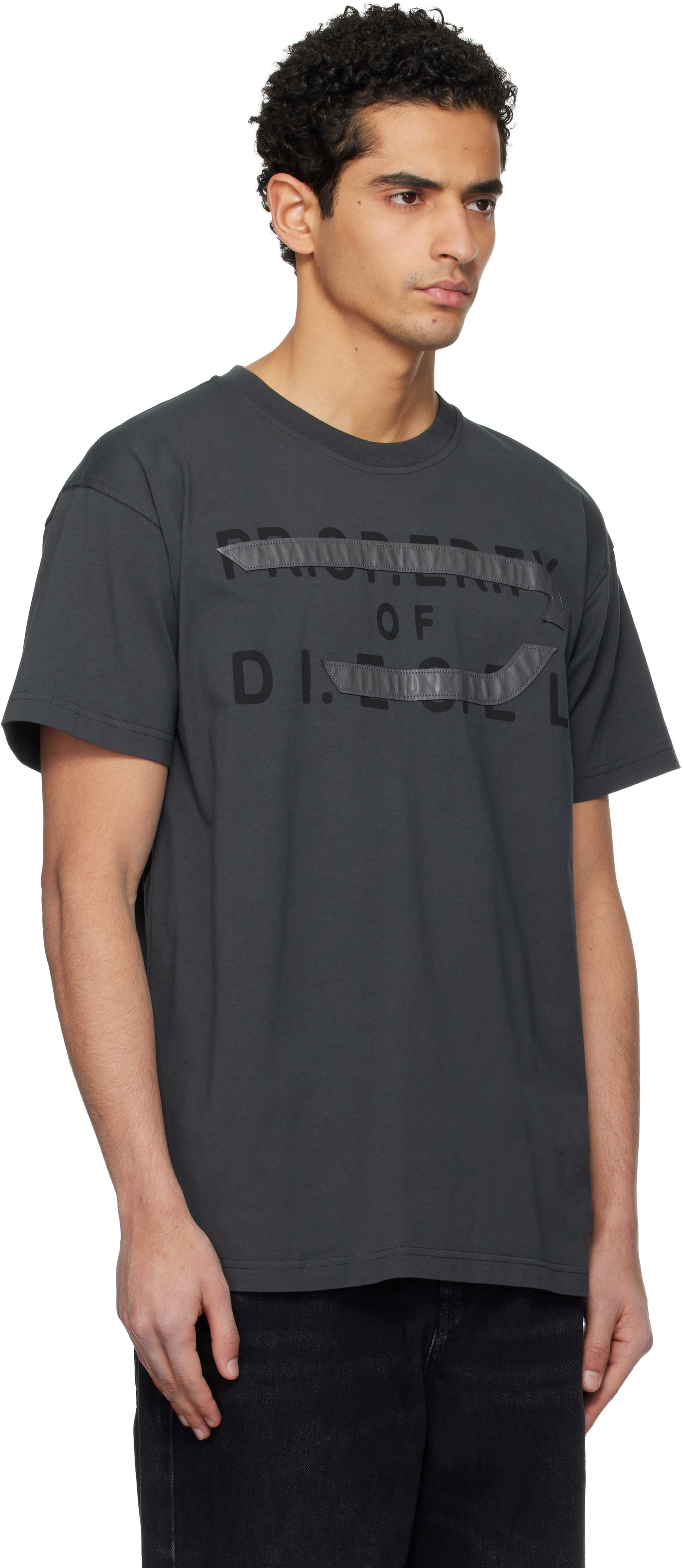 Diesel: グレー T-Norm-V11 Tシャツ | SSENSE 日本