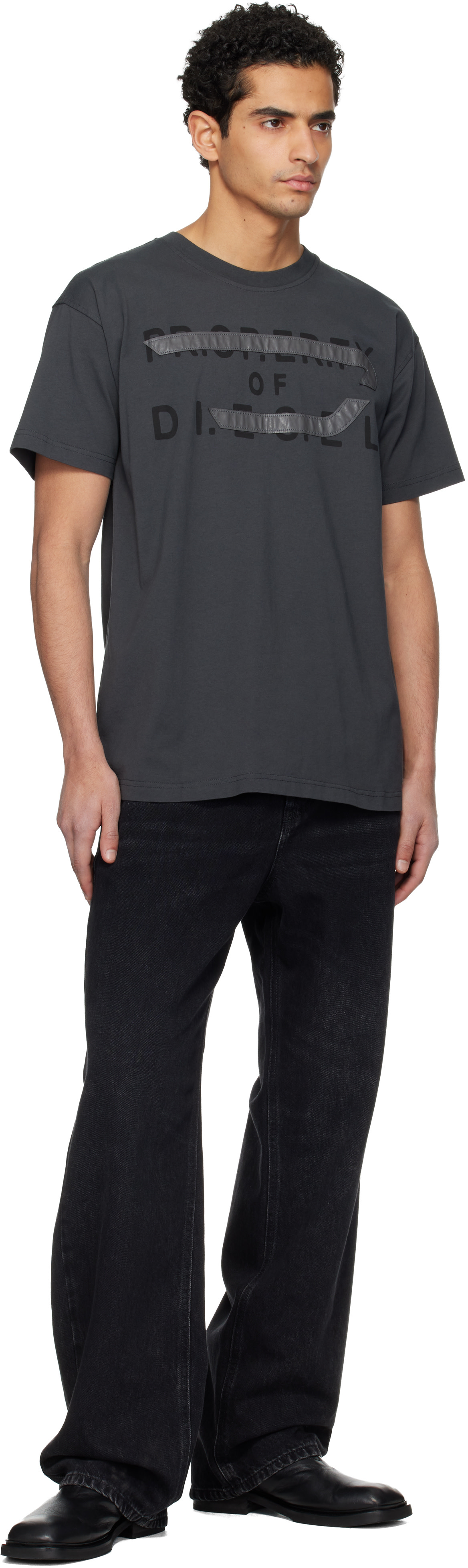 Diesel: グレー T-Norm-V11 Tシャツ | SSENSE 日本