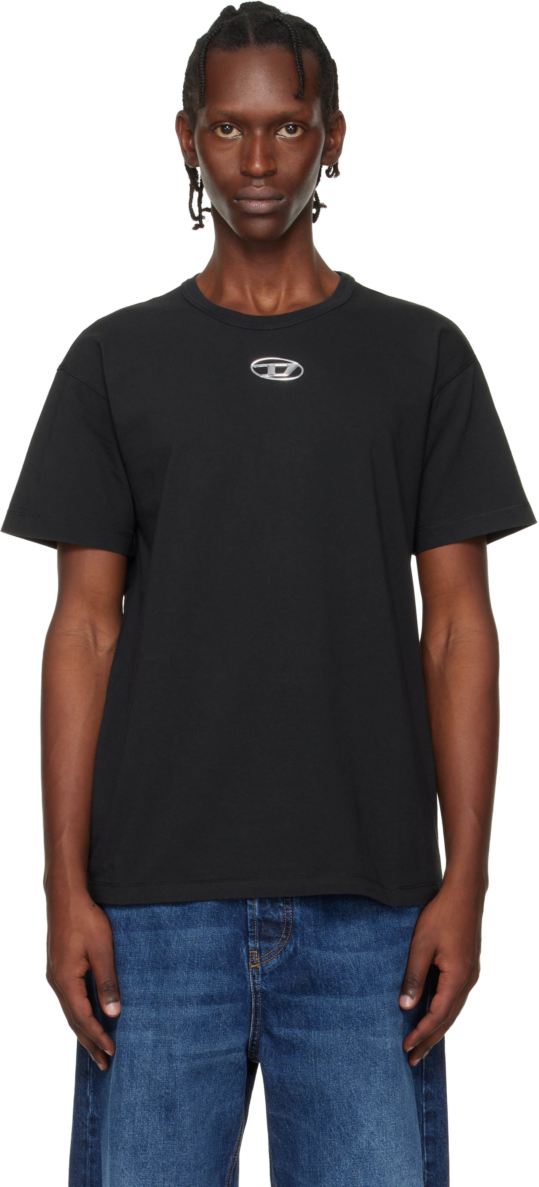 DIESEL ブラック Tシャツ Diesel: ブラック T-Norm-Iod Tシャツ | SSENSE 日本