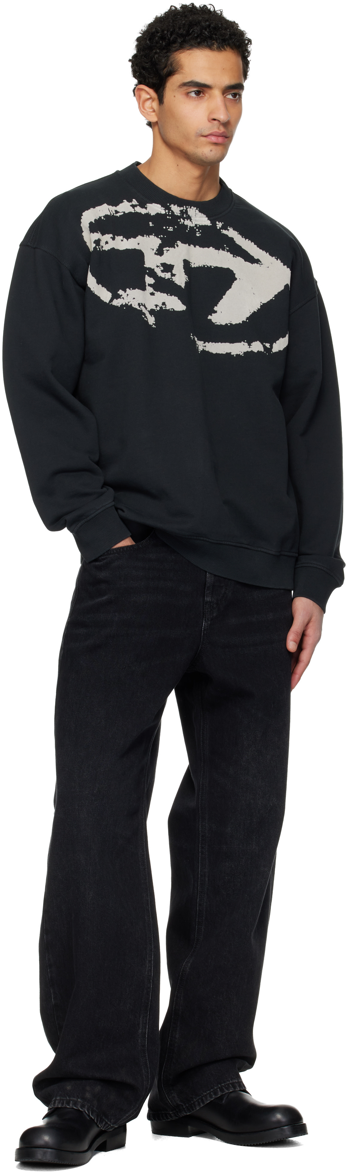 Diesel - ブラック S-Boxt-N5 スウェットシャツ