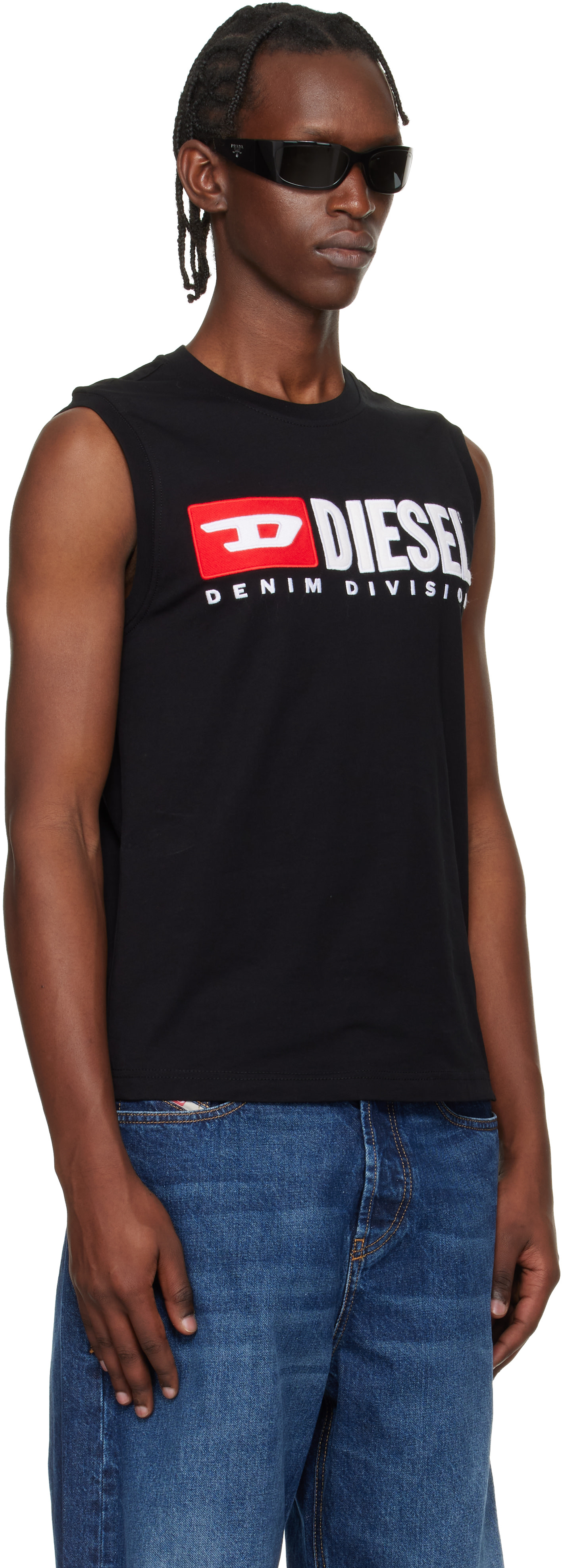 Diesel: ブラック T-Isco-Div タンクトップ | SSENSE 日本