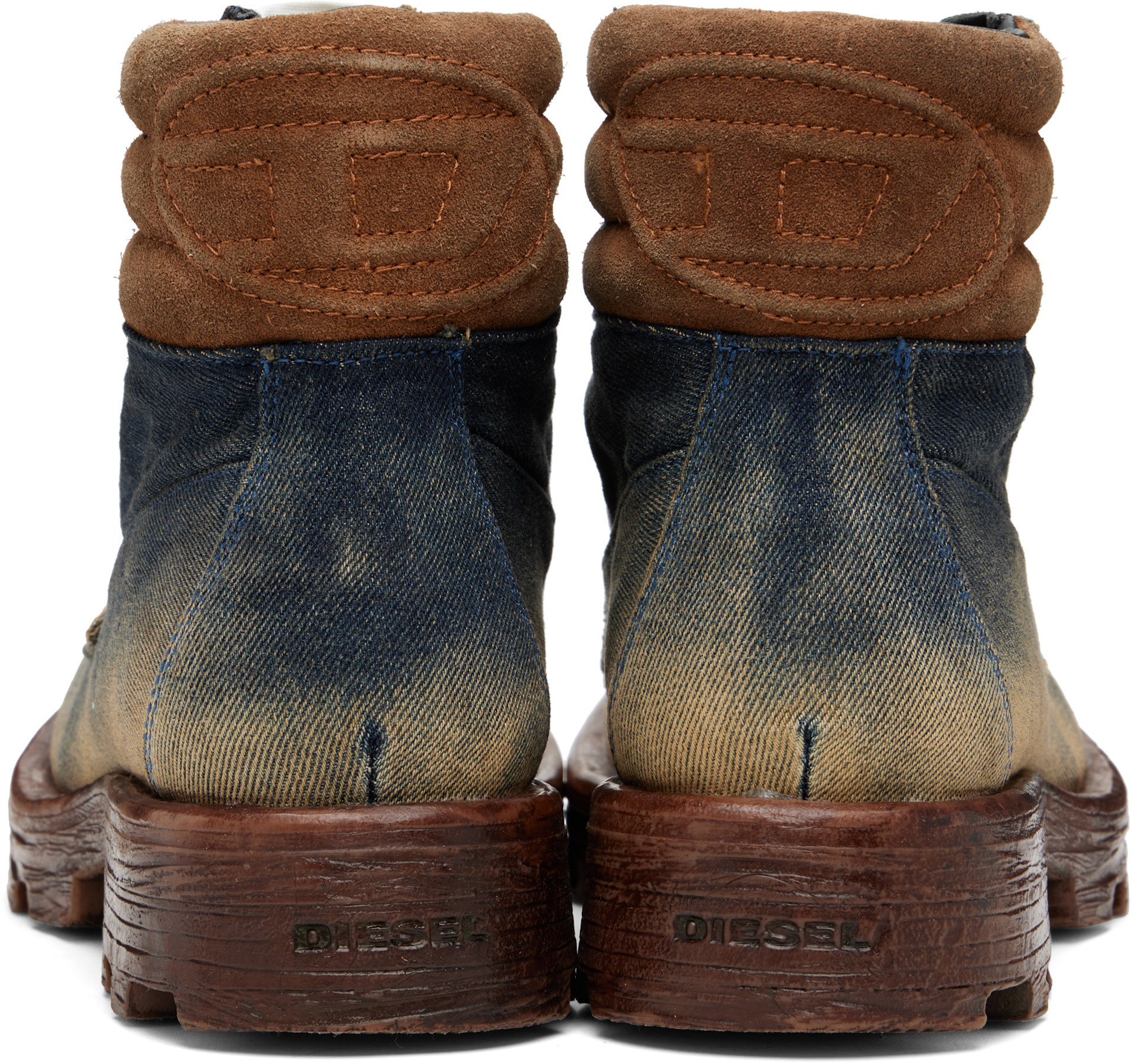 Diesel - Blue D-Hammer Lace Up Boots
