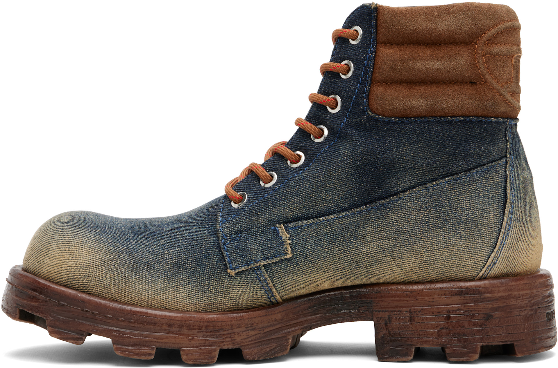 Diesel - Blue D-Hammer Lace Up Boots
