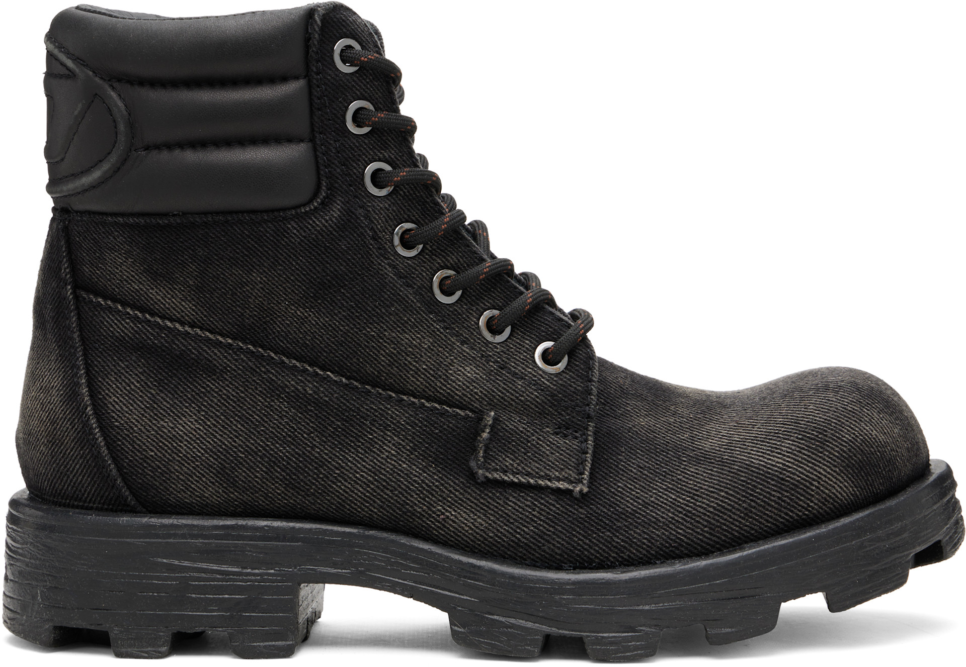 Diesel - Black D-Hammer Lace Up Boots
