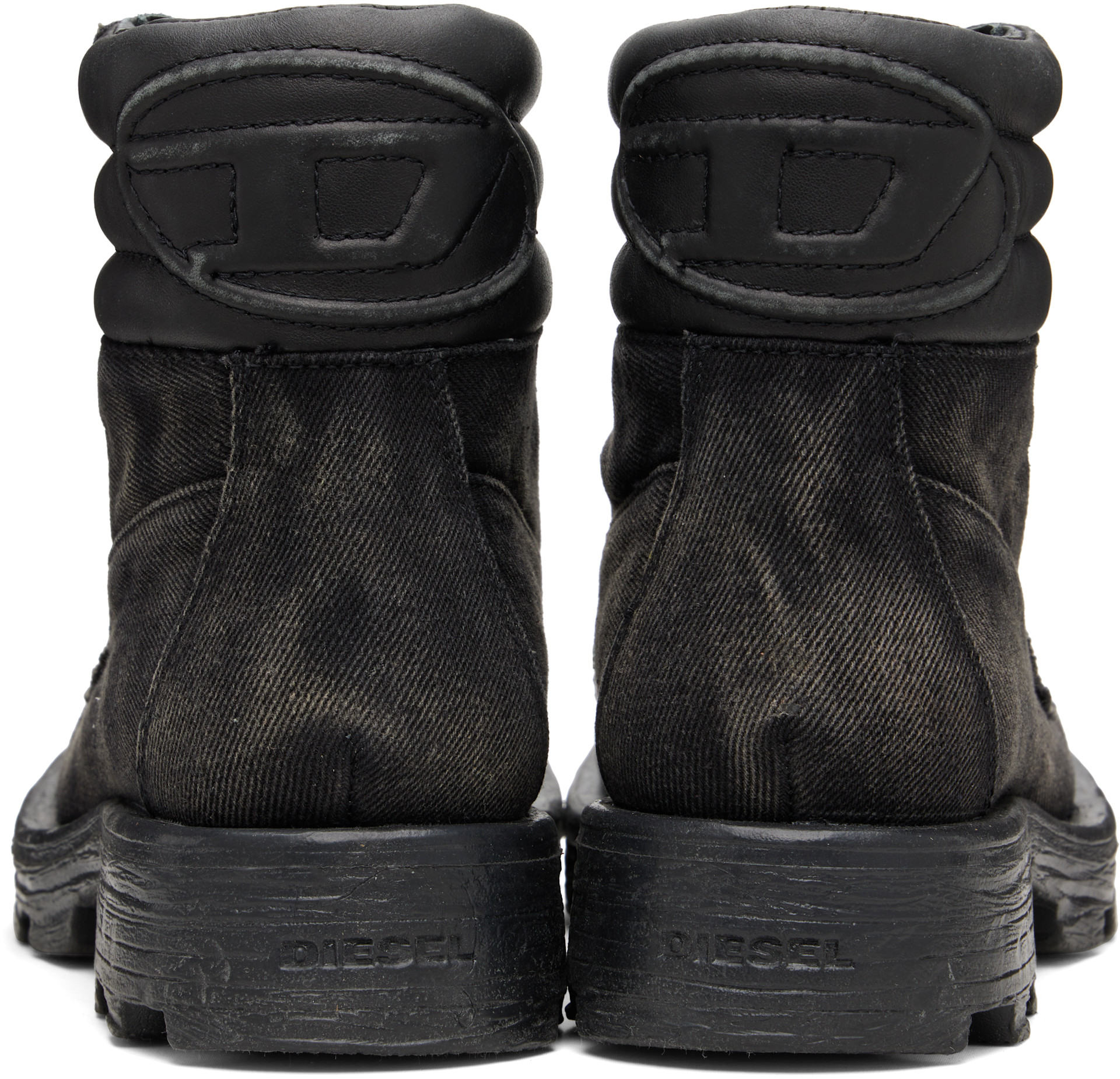 Diesel - Black D-Hammer Lace Up Boots