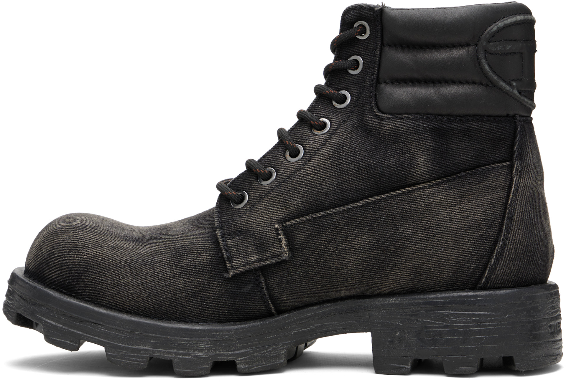 Diesel - Black D-Hammer Lace Up Boots
