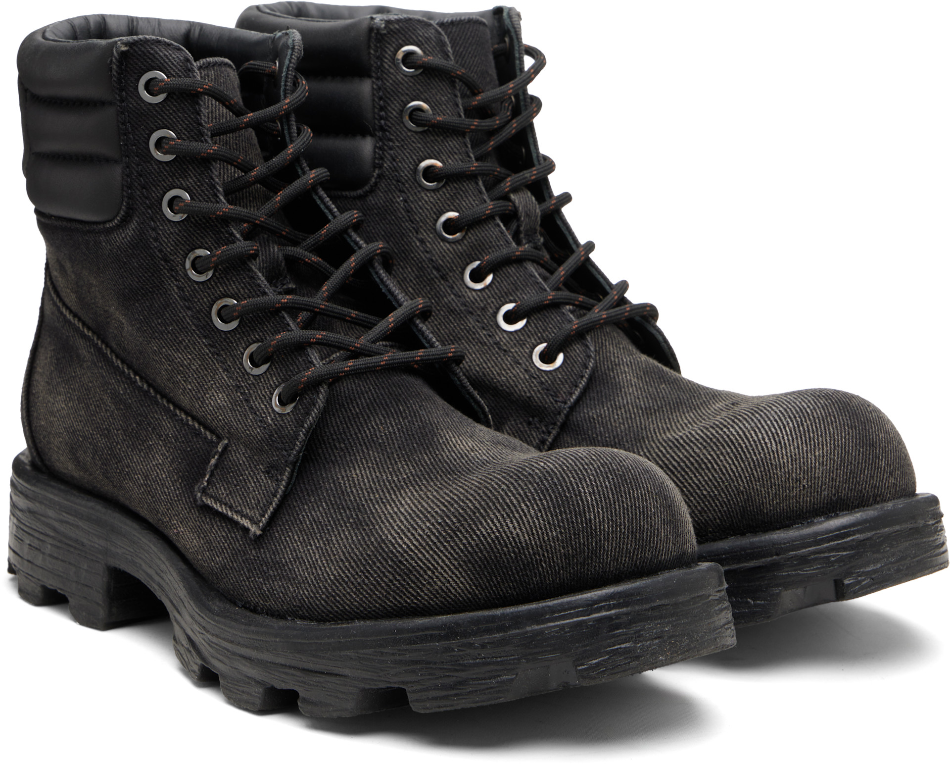 Diesel - Black D-Hammer Lace Up Boots