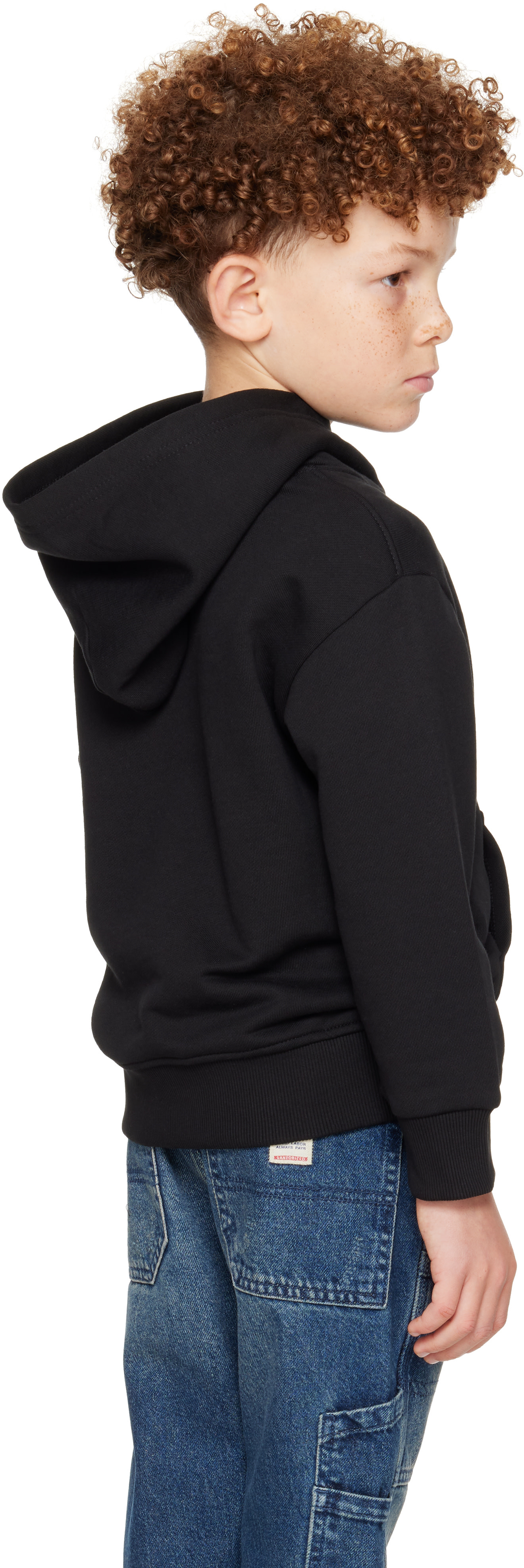 Diesel - Enfant | Pull à capuche noir à logo