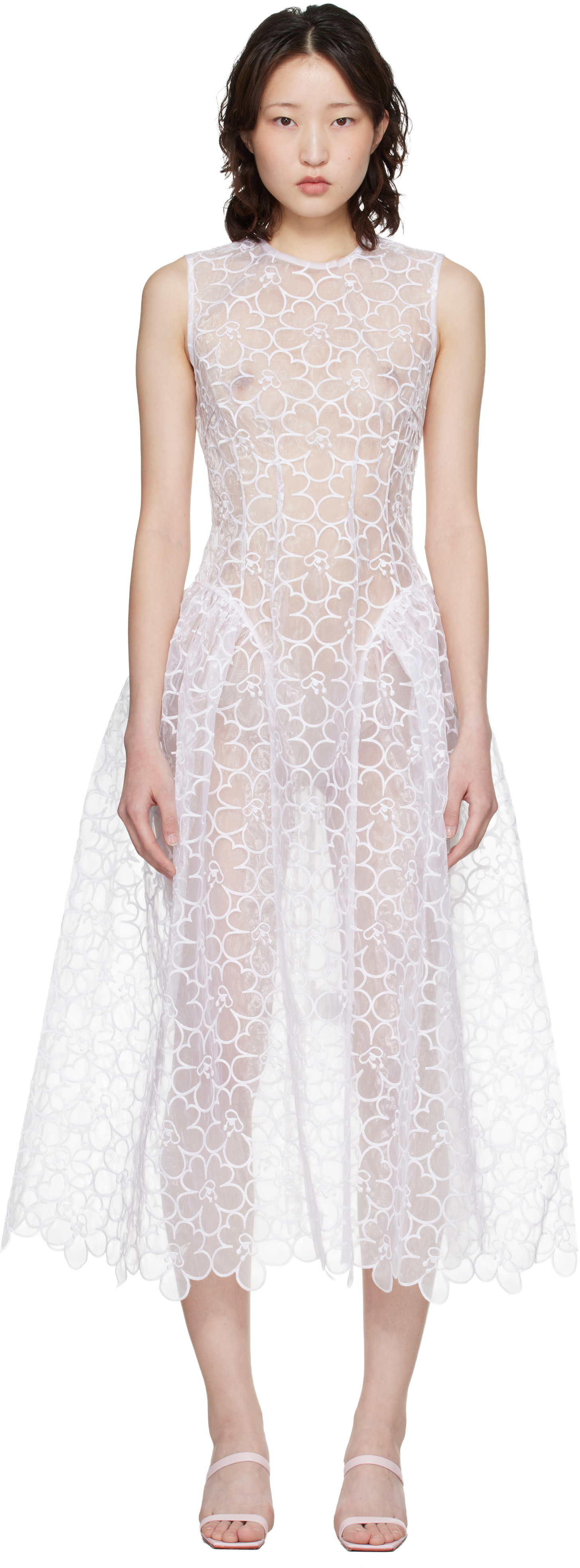 Cecilie Bahnsen - Robe midi CBcate blanche