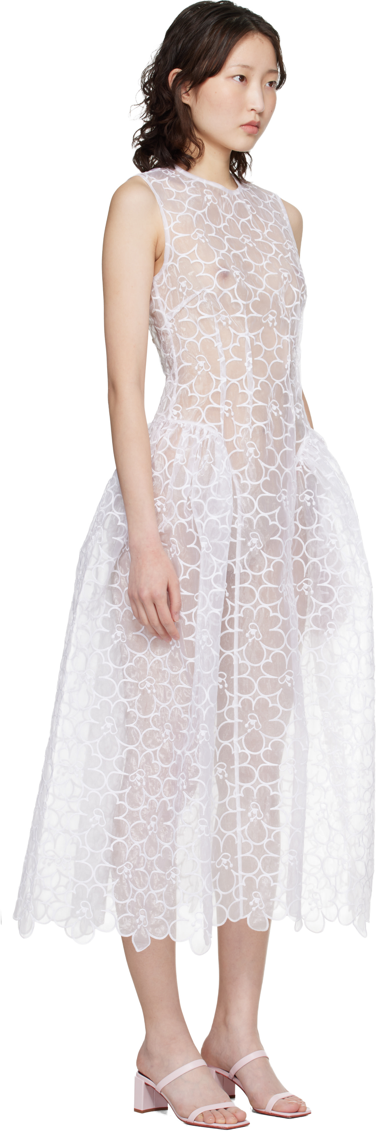 Cecilie Bahnsen - Robe midi CBcate blanche