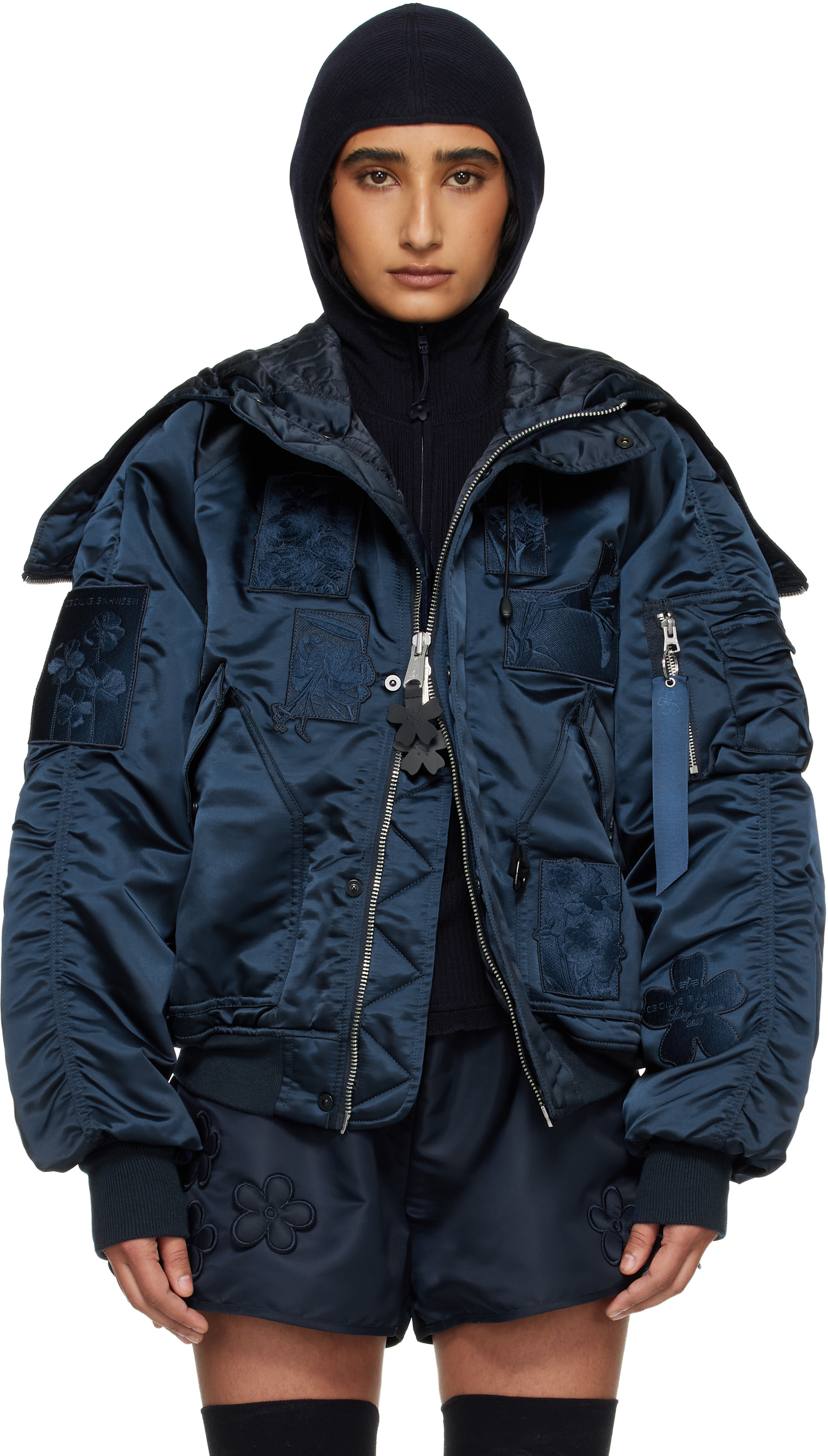 Cecilie Bahnsen: Alpha Industries x Cecilie Bahnsen ネイビー N-2B