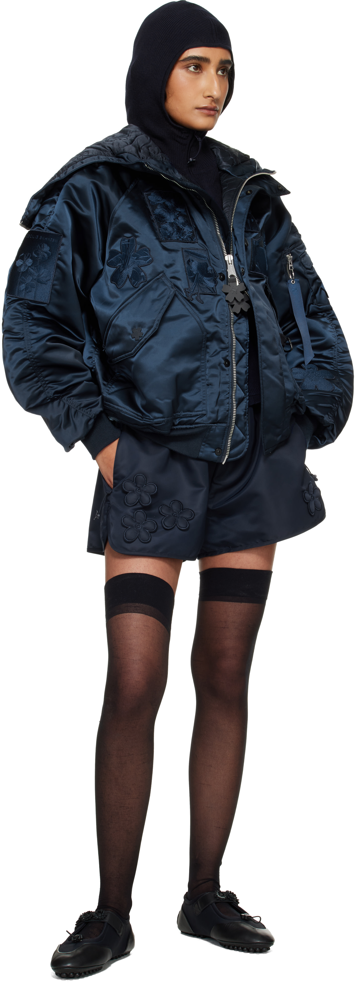 Cecilie Bahnsen: Alpha Industries x Cecilie Bahnsen ネイビー N-2B