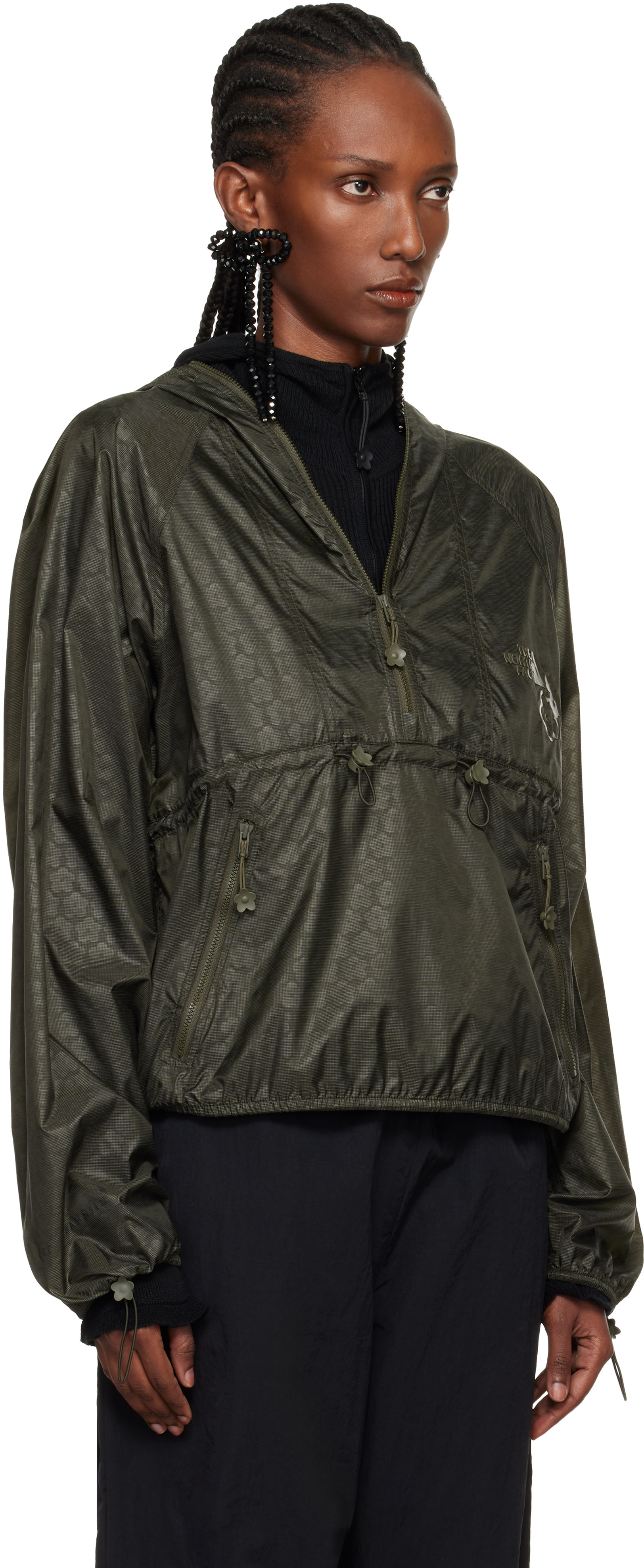 Cecilie Bahnsen - Khaki The North Face Edition Marlowe Pullover Wind Jacket