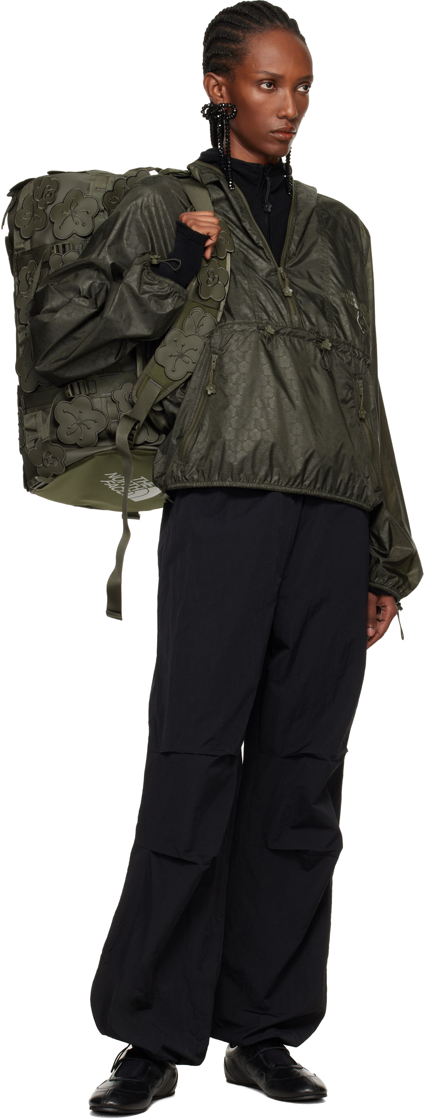 Cecilie Bahnsen - Khaki The North Face Edition Marlowe Pullover Wind Jacket