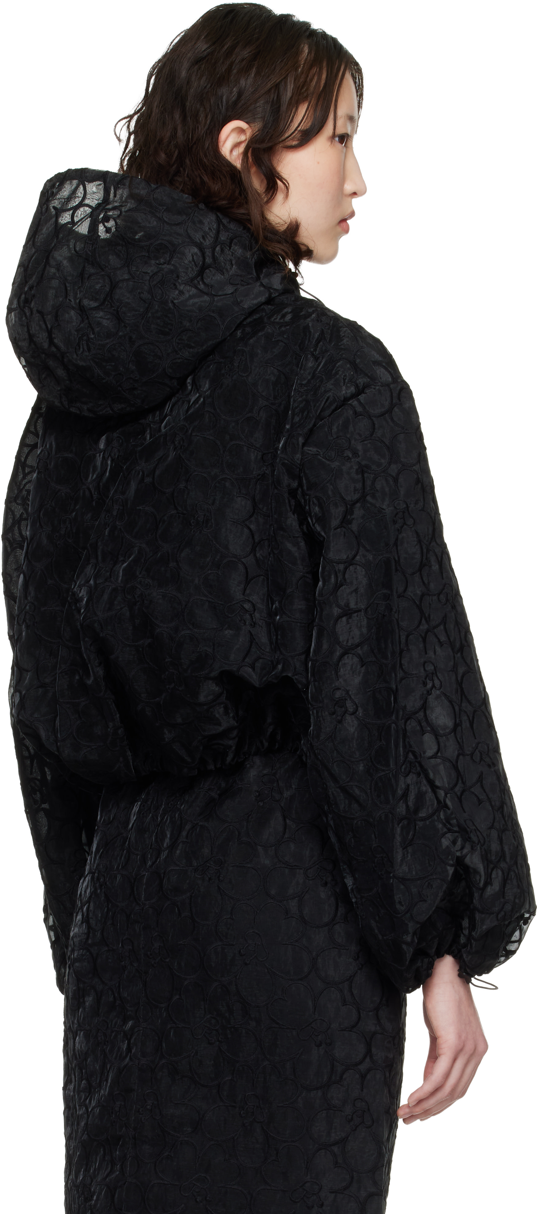 Cecilie Bahnsen: Black CBaisha Jacket | SSENSE United Arab Emirates