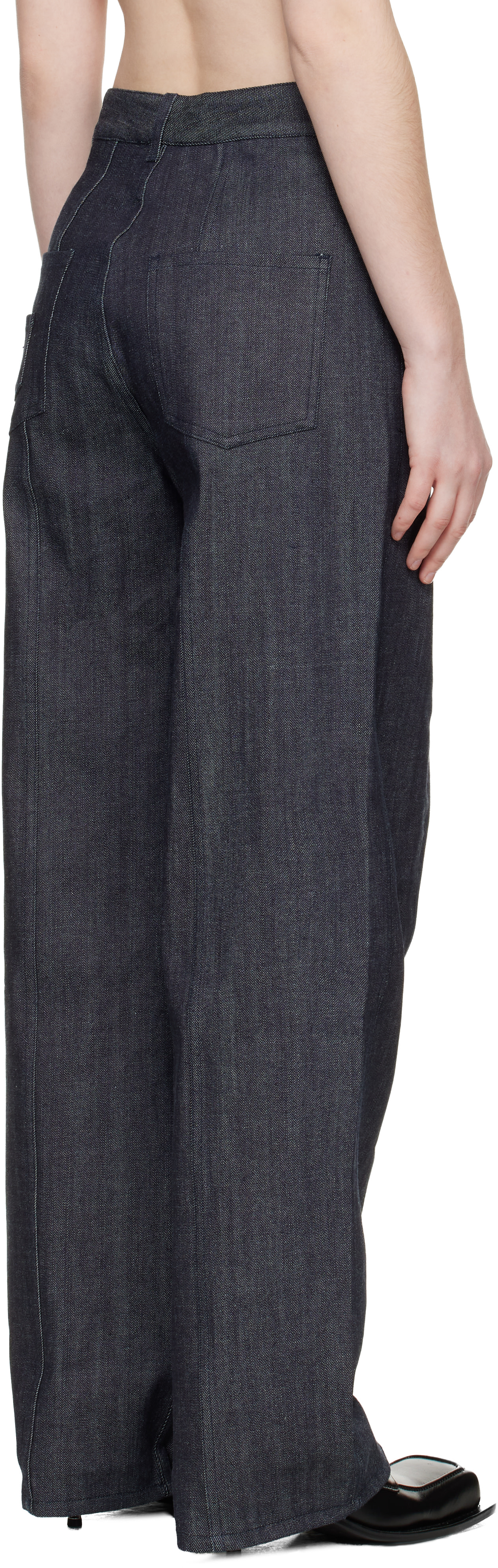 Cecilie Bahnsen: Navy CBcarmela Jeans | SSENSE