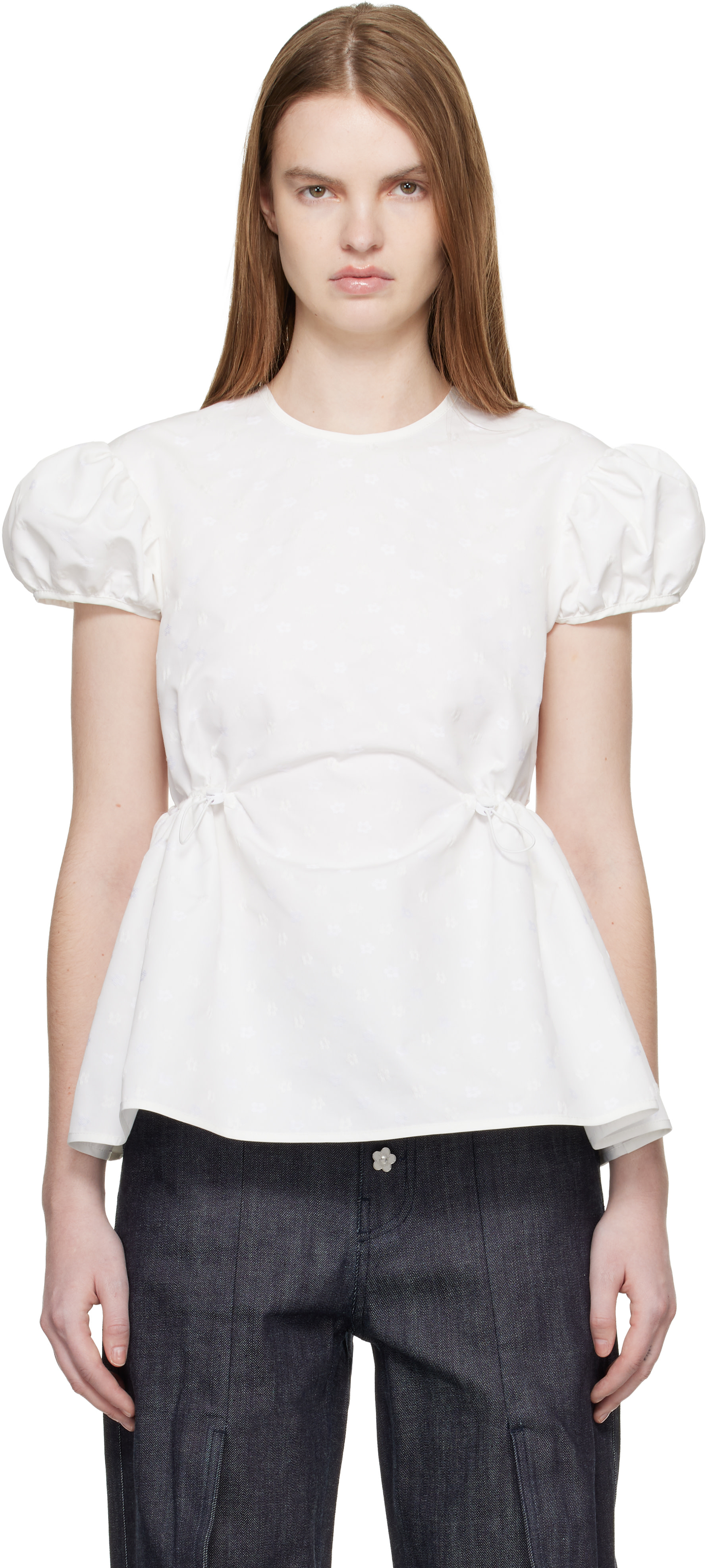 Cecilie Bahnsen: Off-White CBchiara Blouse | SSENSE