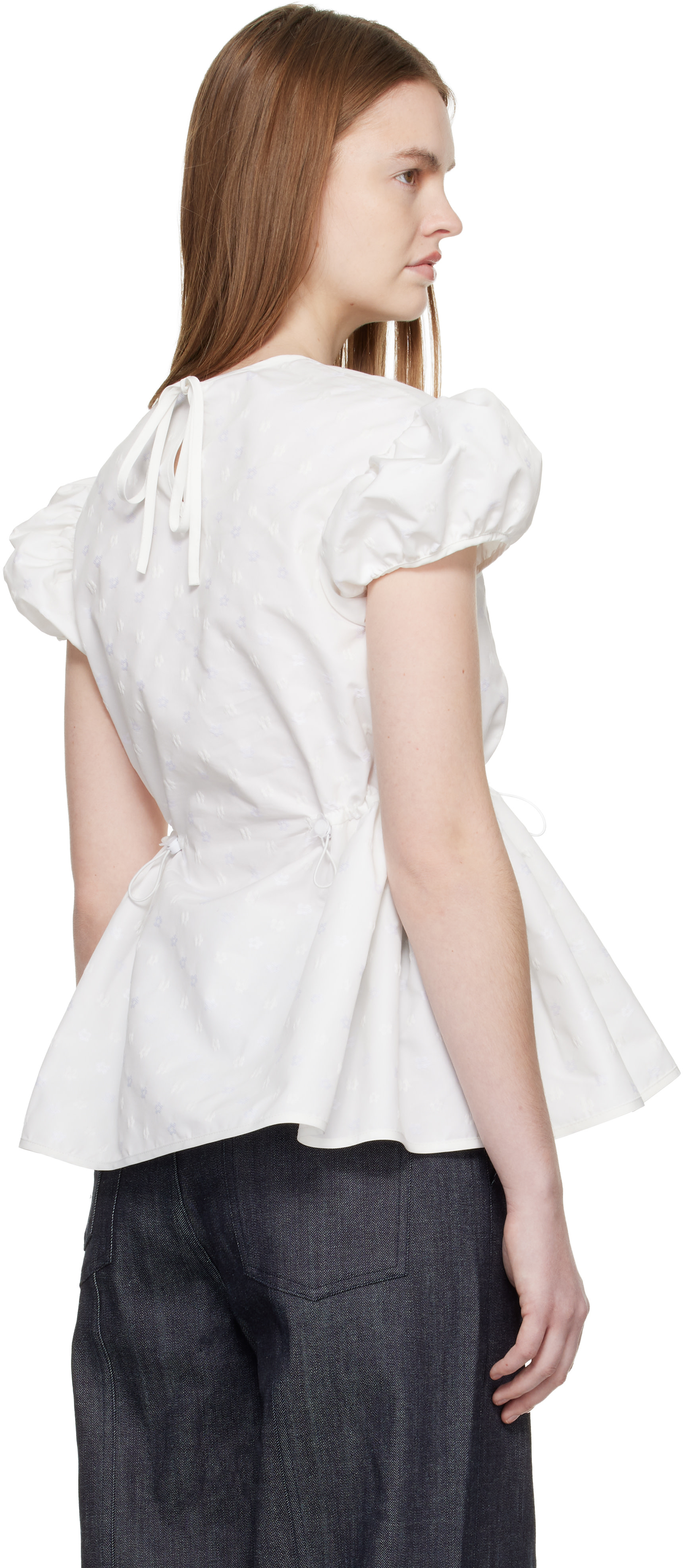 Cecilie Bahnsen: Off-White CBchiara Blouse | SSENSE