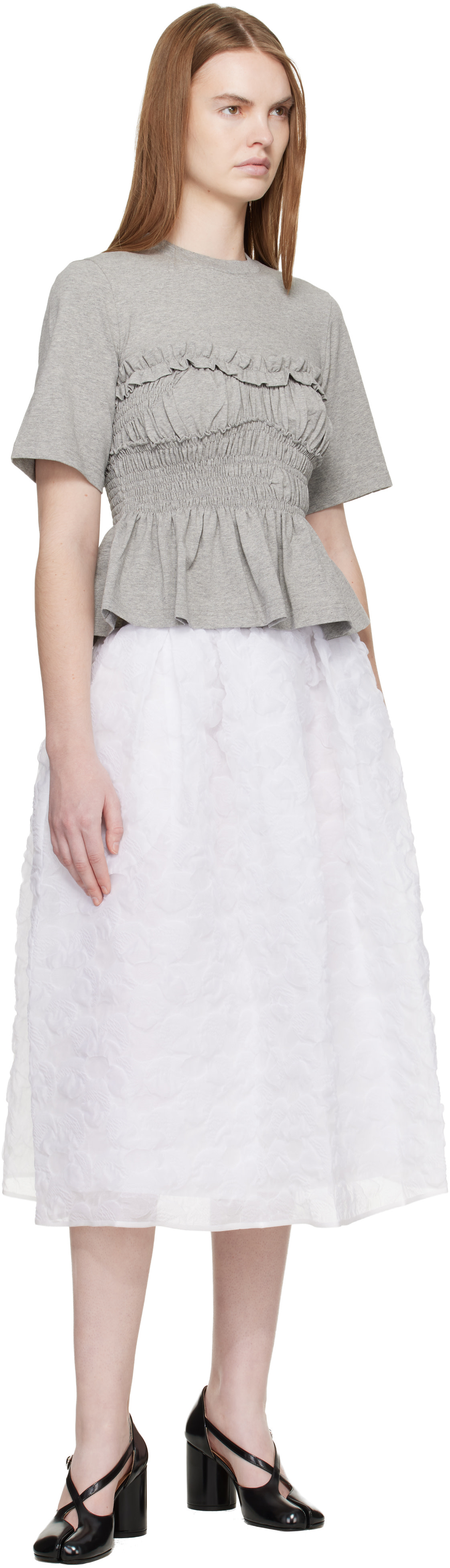 Cecilie Bahnsen: Gray CBvilde T-shirt | SSENSE